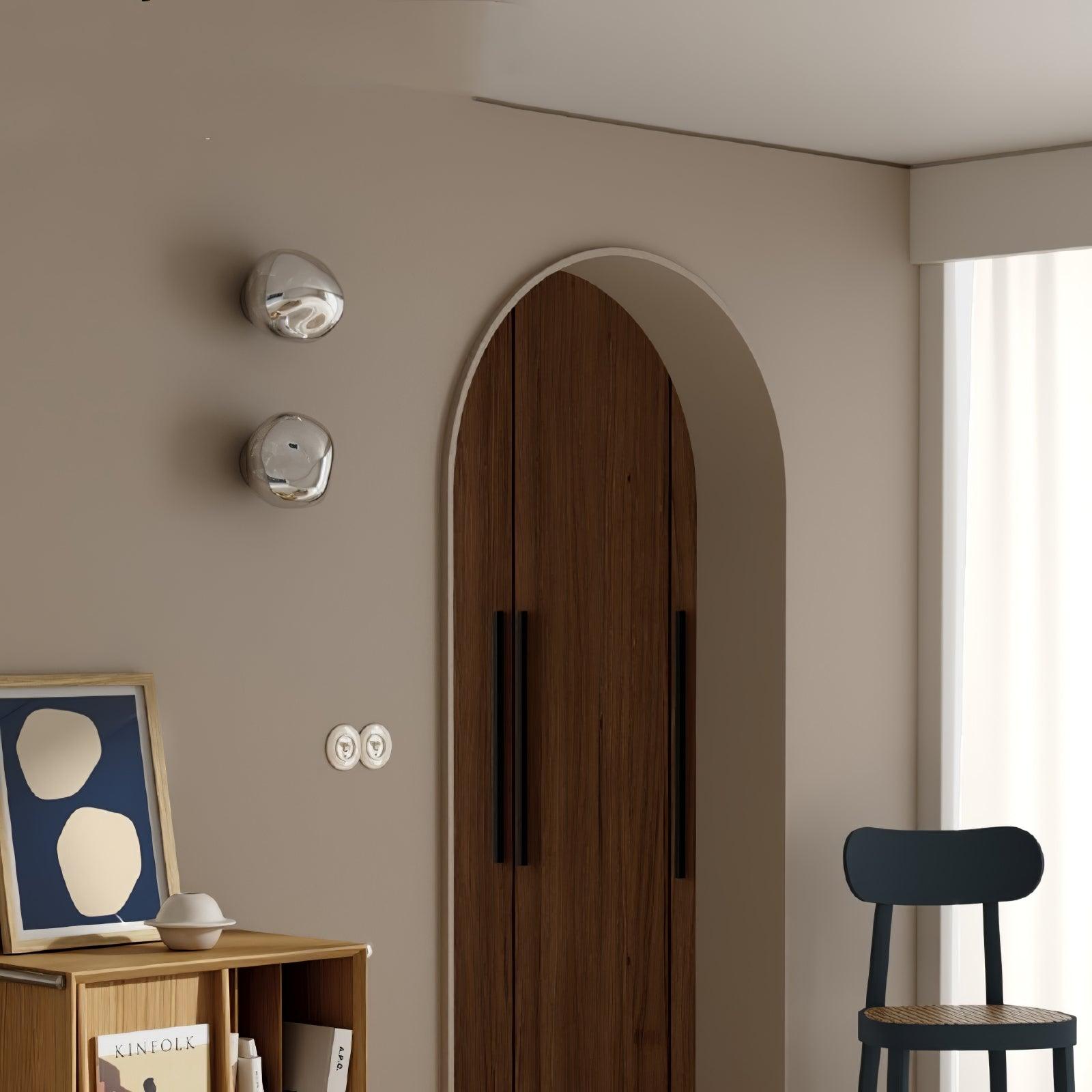 Auden Amber Glass Wall Lamp - Neutral Decor