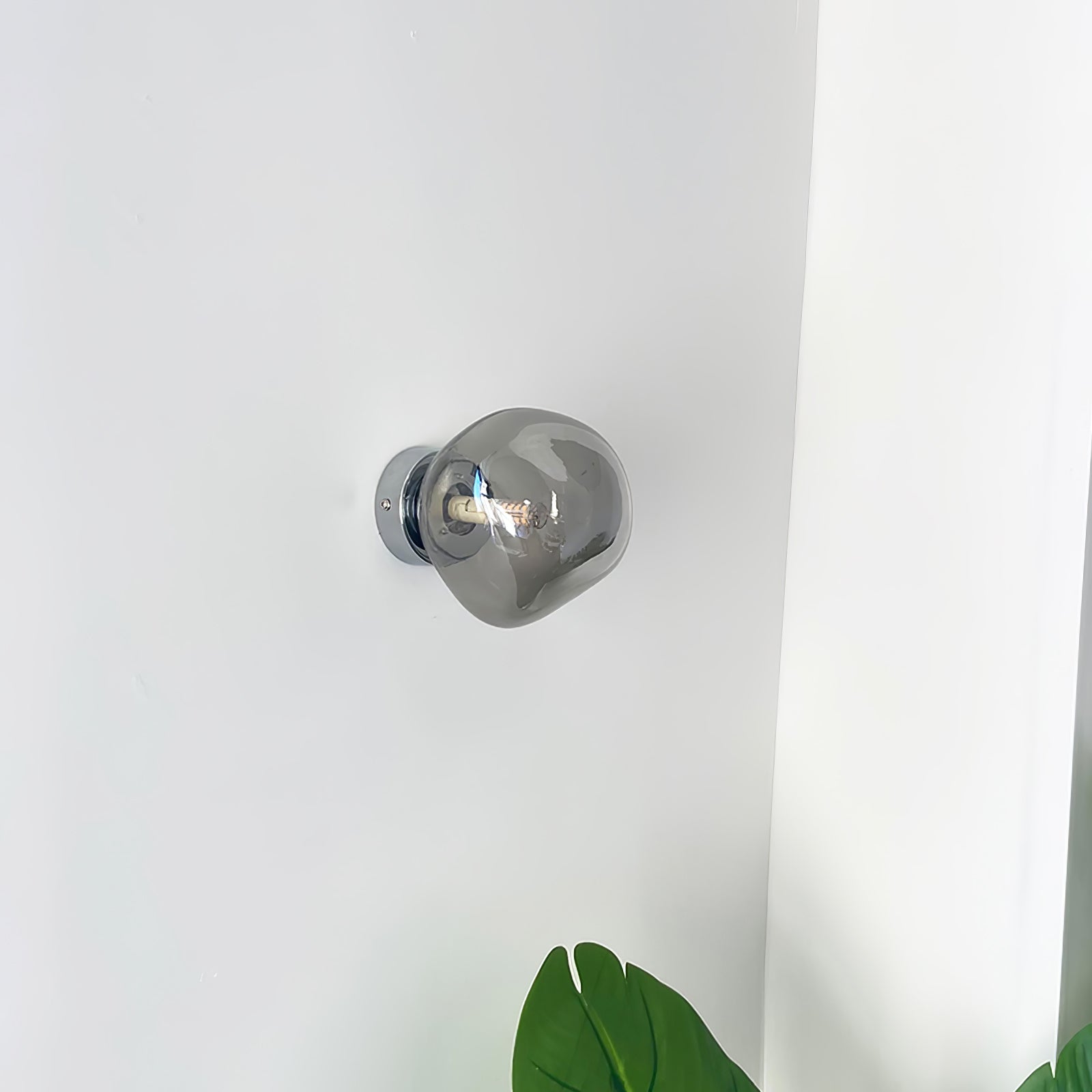 Auden Amber Glass Wall Lamp - Neutral Decor