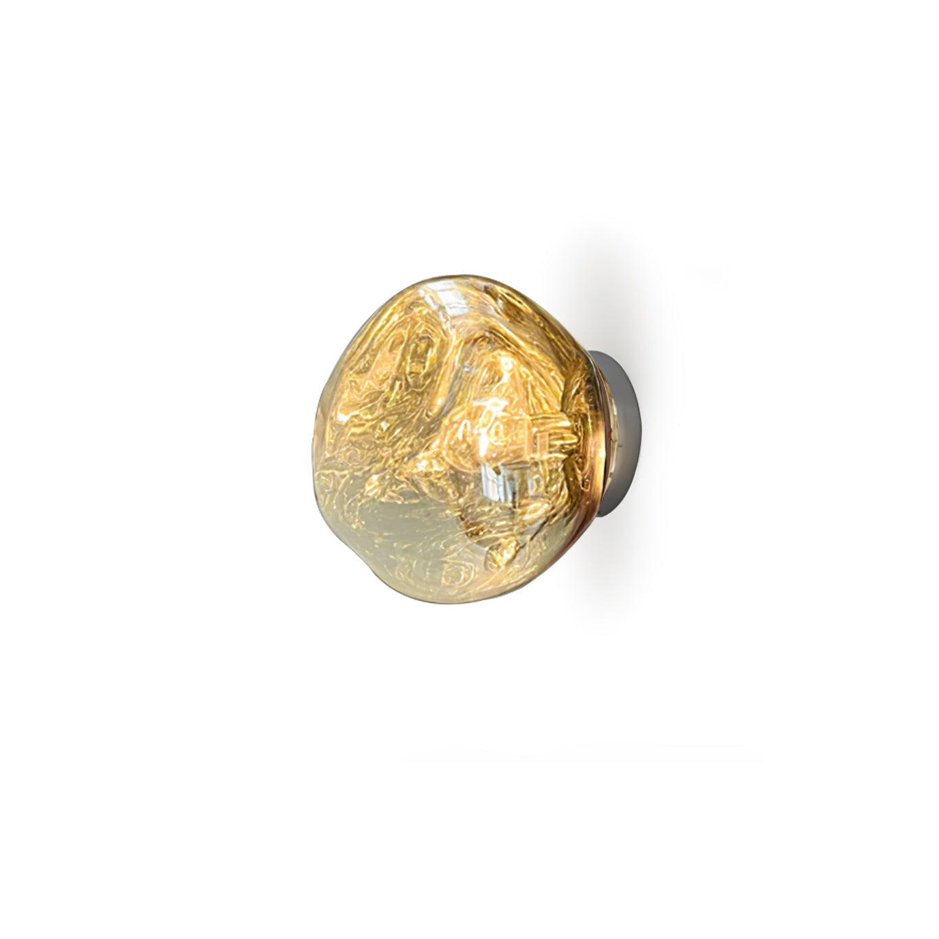 Auden Amber Glass Wall Lamp - Neutral Decor