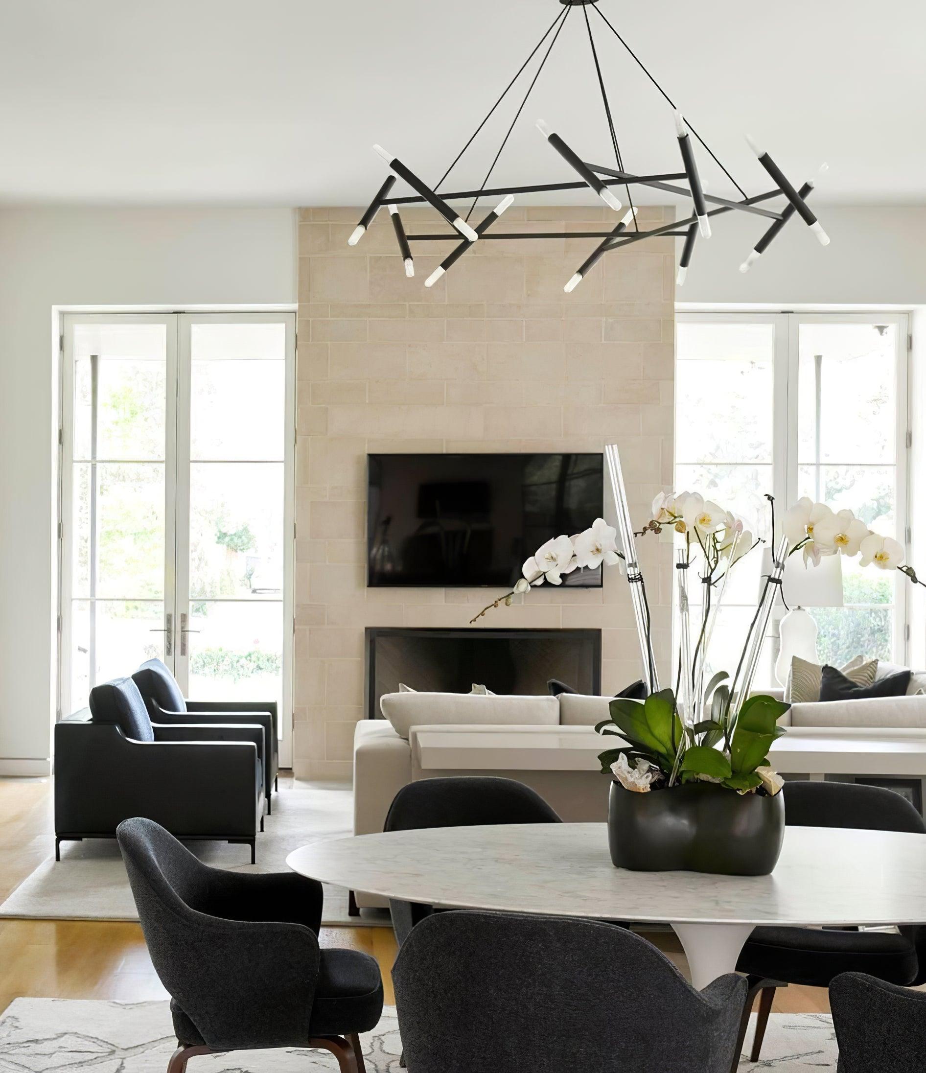Soliriel Modern Brass Chandelier