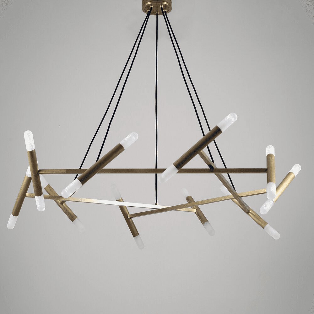 Soliriel Modern Brass Chandelier