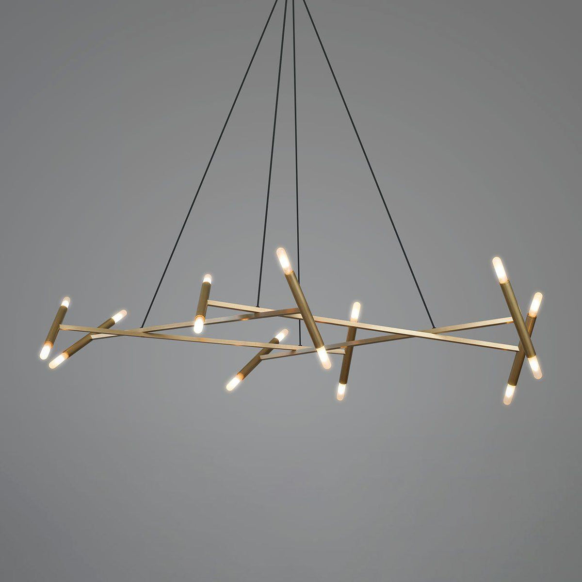 Soliriel Modern Brass Chandelier