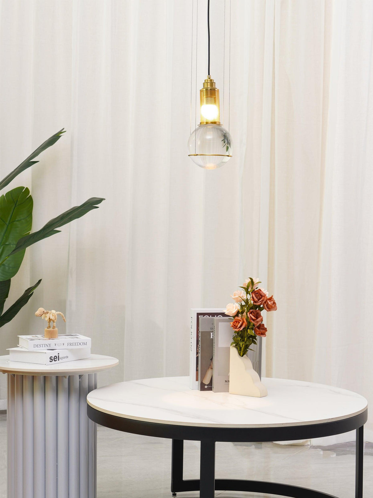 Selireria Pendant Light Crystal Adjustable