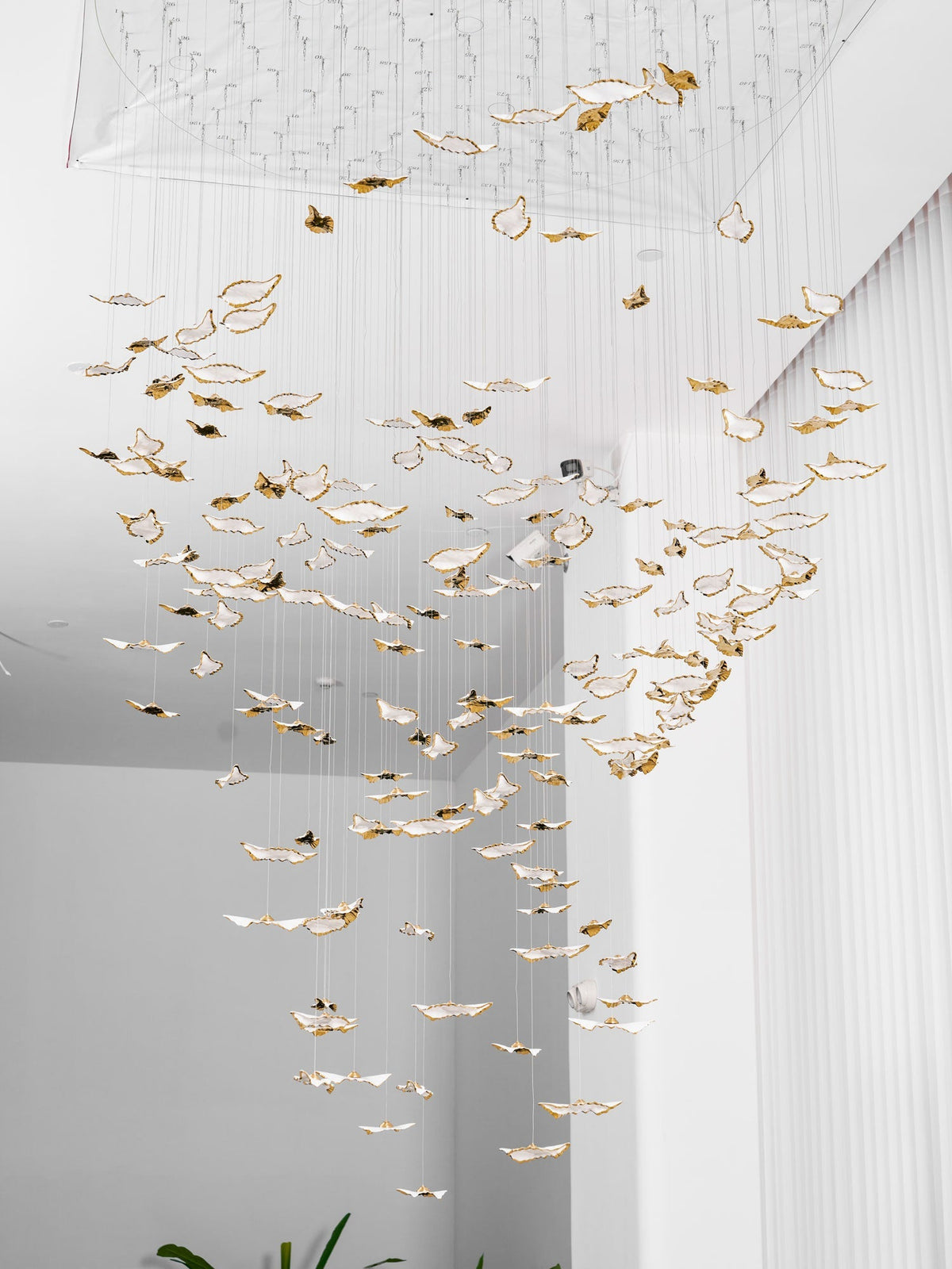 Wrenstead Leaf Twisted Sculptural Chandelier