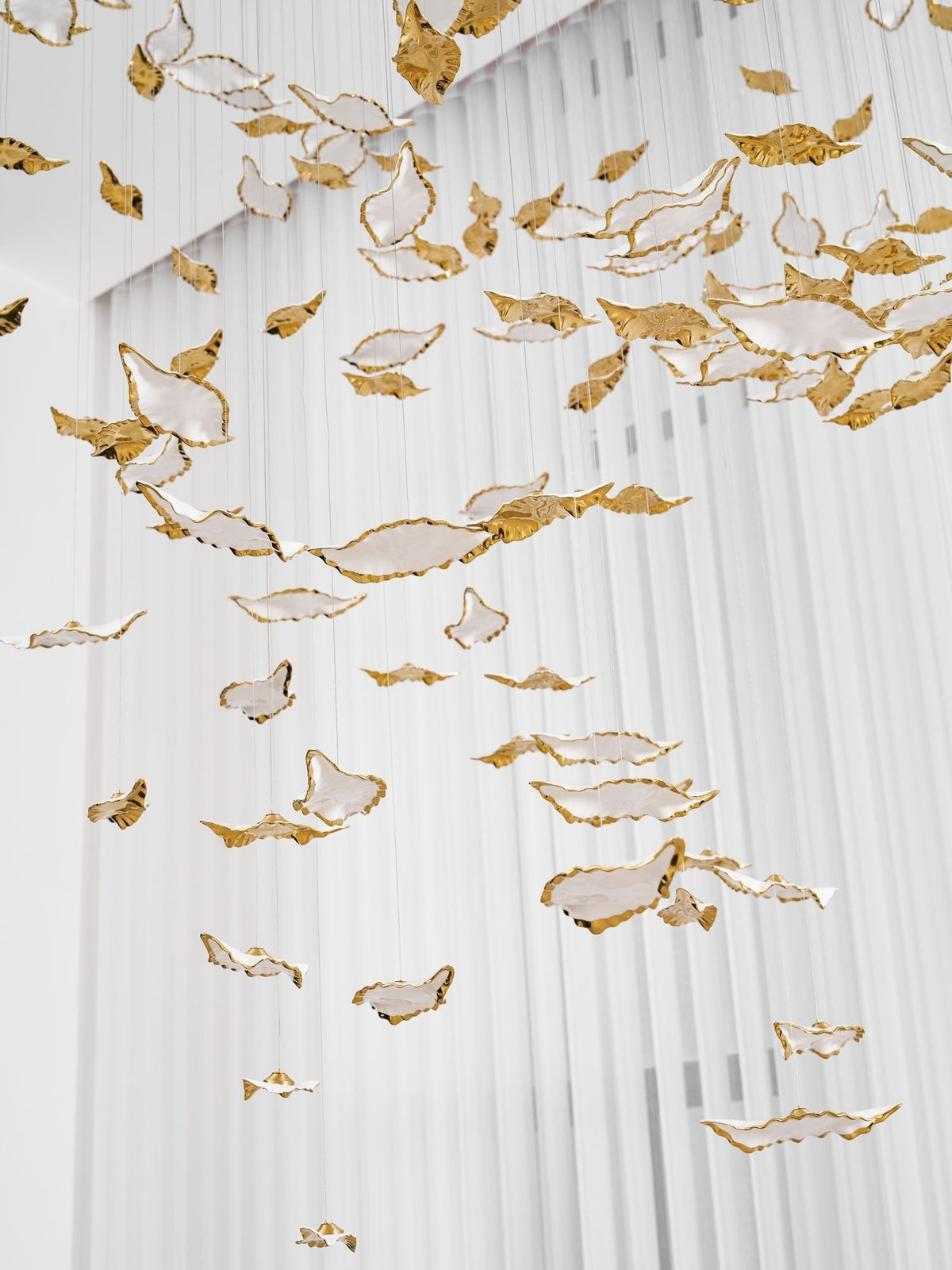 Wrenstead Leaf Twisted Sculptural Chandelier