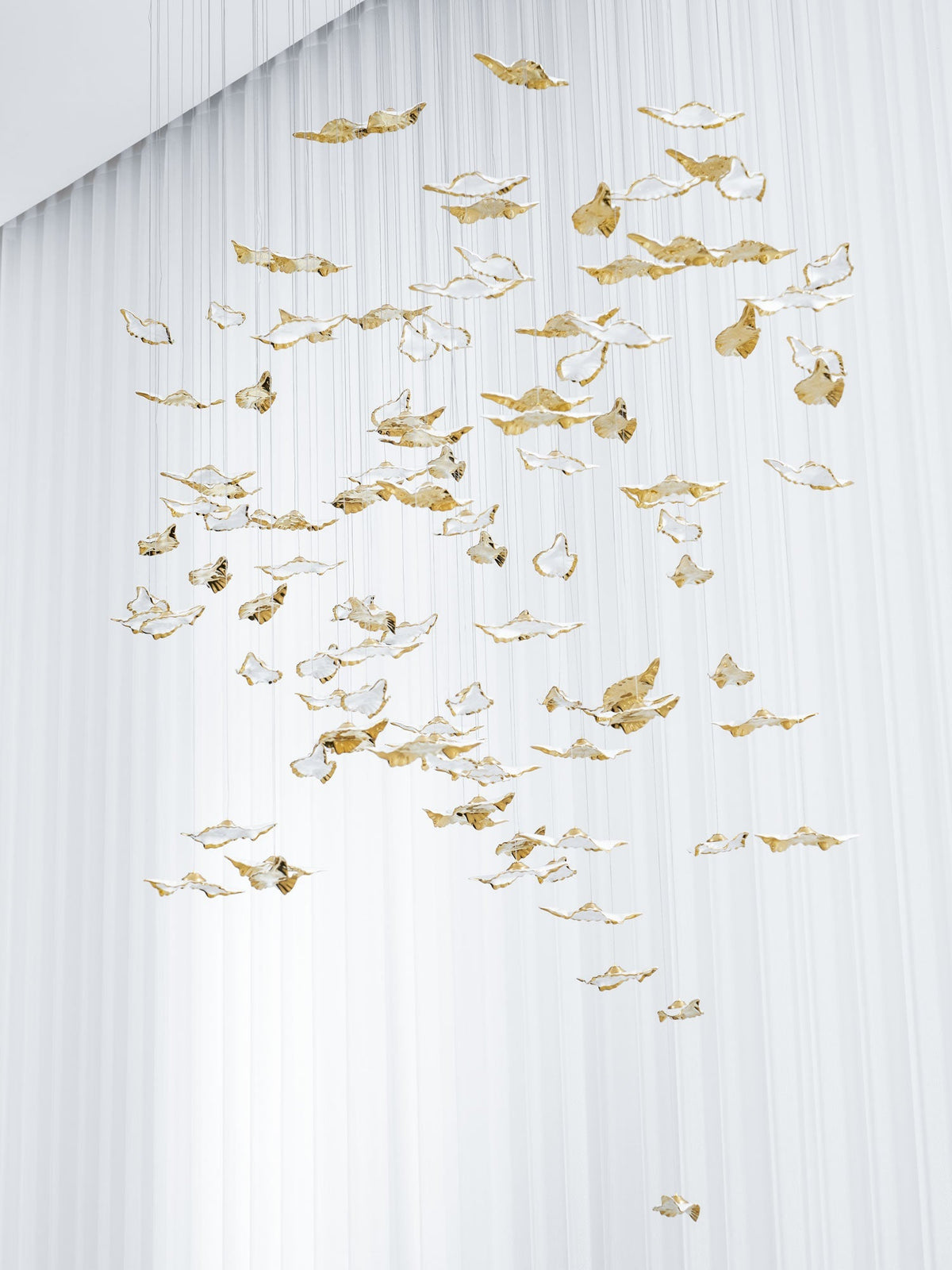 Wrenstead Leaf Twisted Sculptural Chandelier