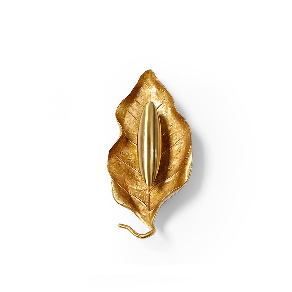 Corsel Nordic Art Leaf Brass Wall Lamp