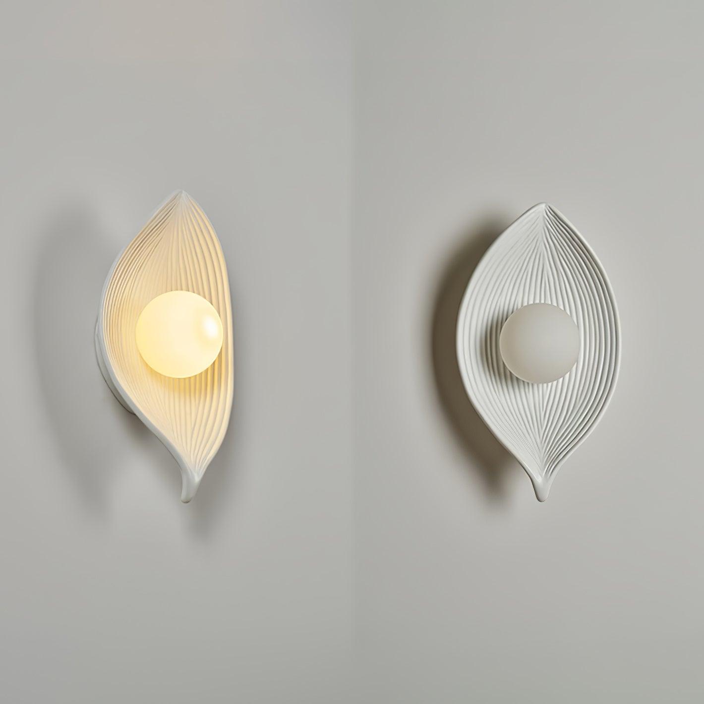 Lirixa Leaf Canoe Resin Sconce Wall lamp