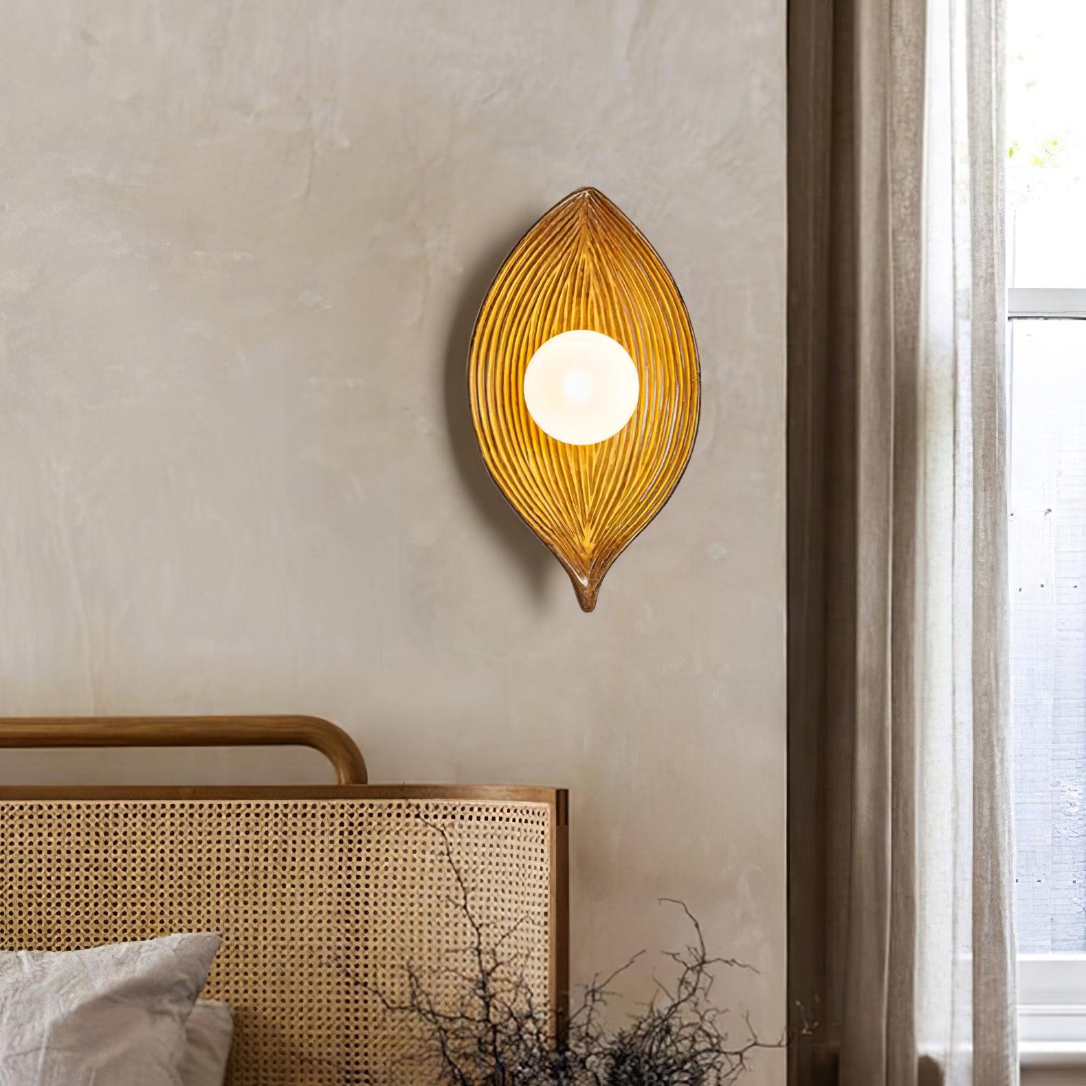 Lirixa Leaf Canoe Resin Sconce Wall lamp