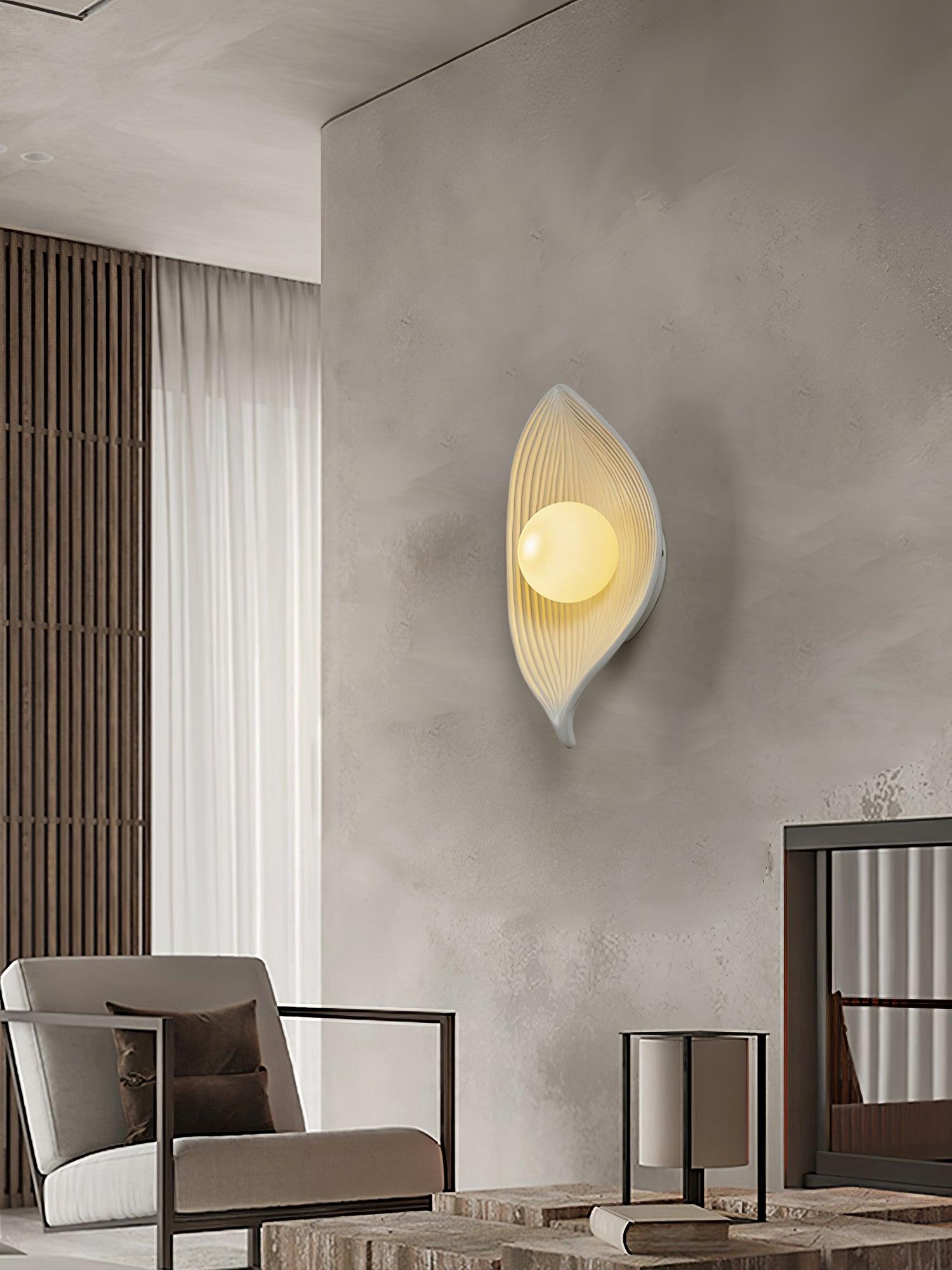 Lirixa Leaf Canoe Resin Sconce Wall lamp