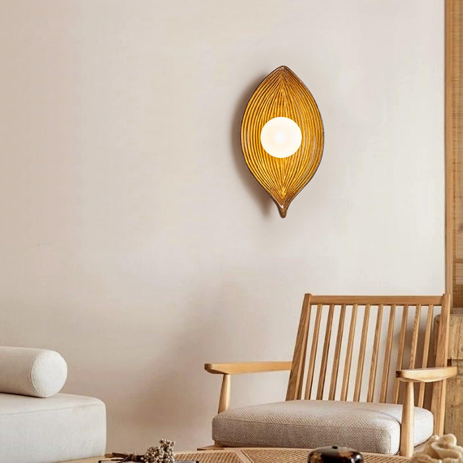 Lirixa Leaf Canoe Resin Sconce Wall lamp