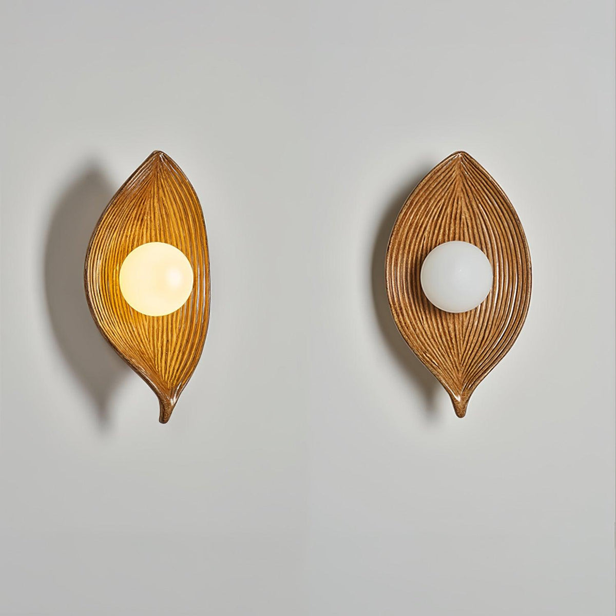 Lirixa Leaf Canoe Resin Sconce Wall lamp