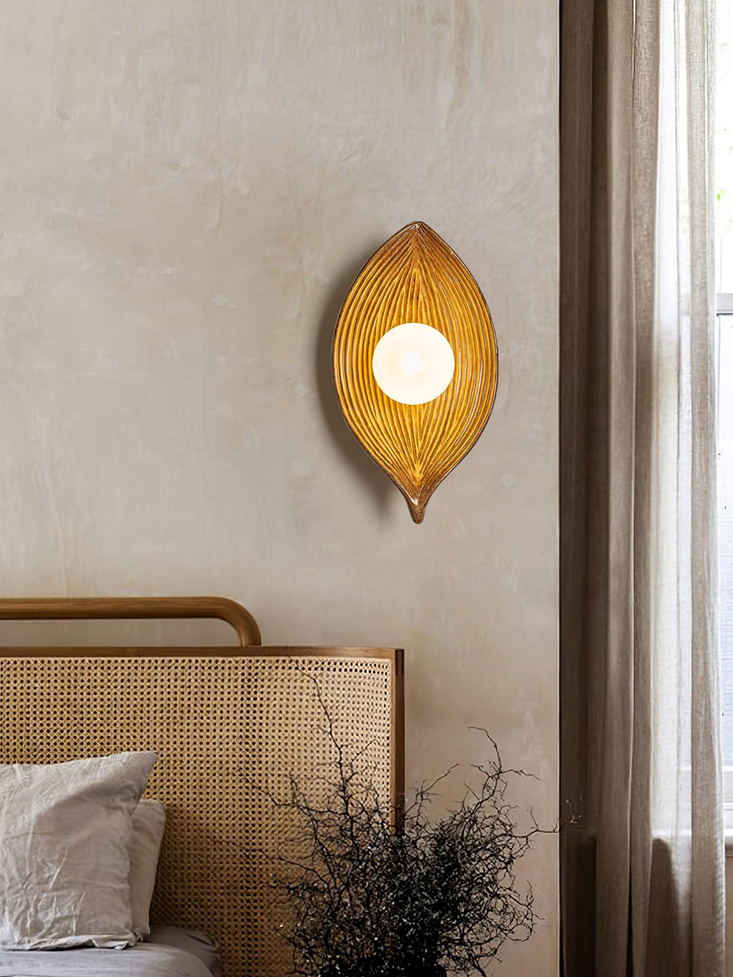 Lirixa Leaf Canoe Resin Sconce Wall lamp