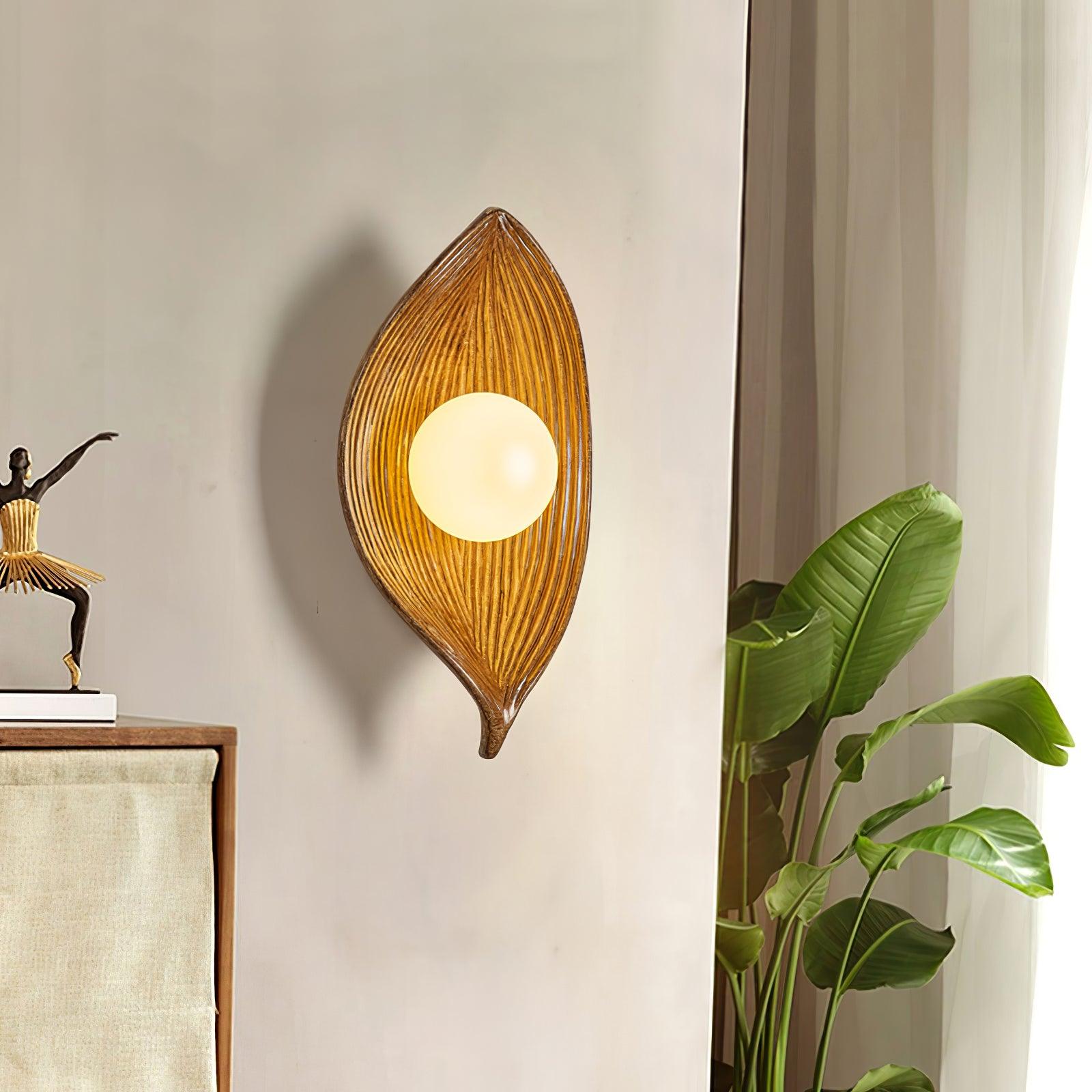 Lirixa Leaf Canoe Resin Sconce Wall lamp