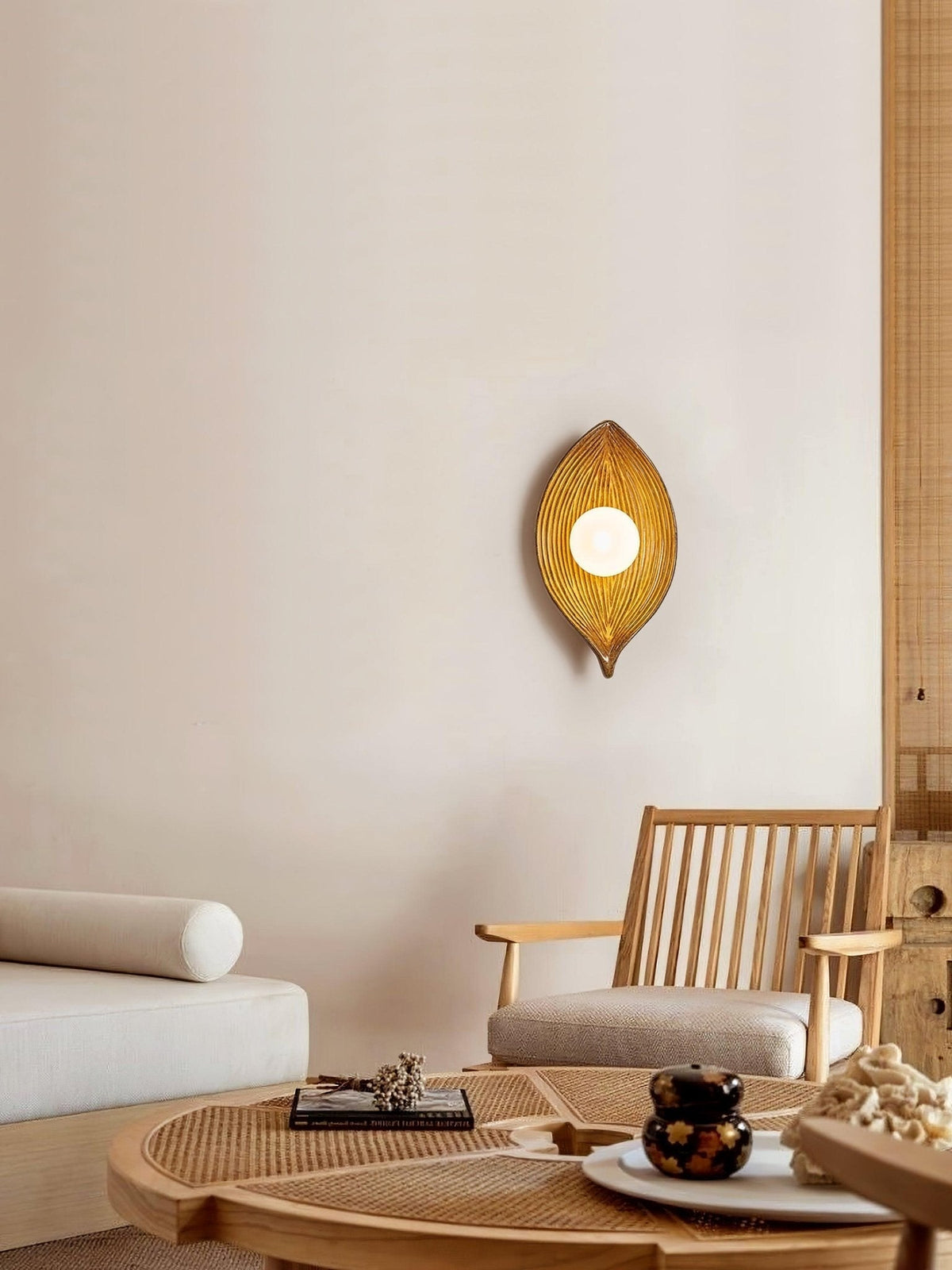 Lirixa Leaf Canoe Resin Sconce Wall lamp