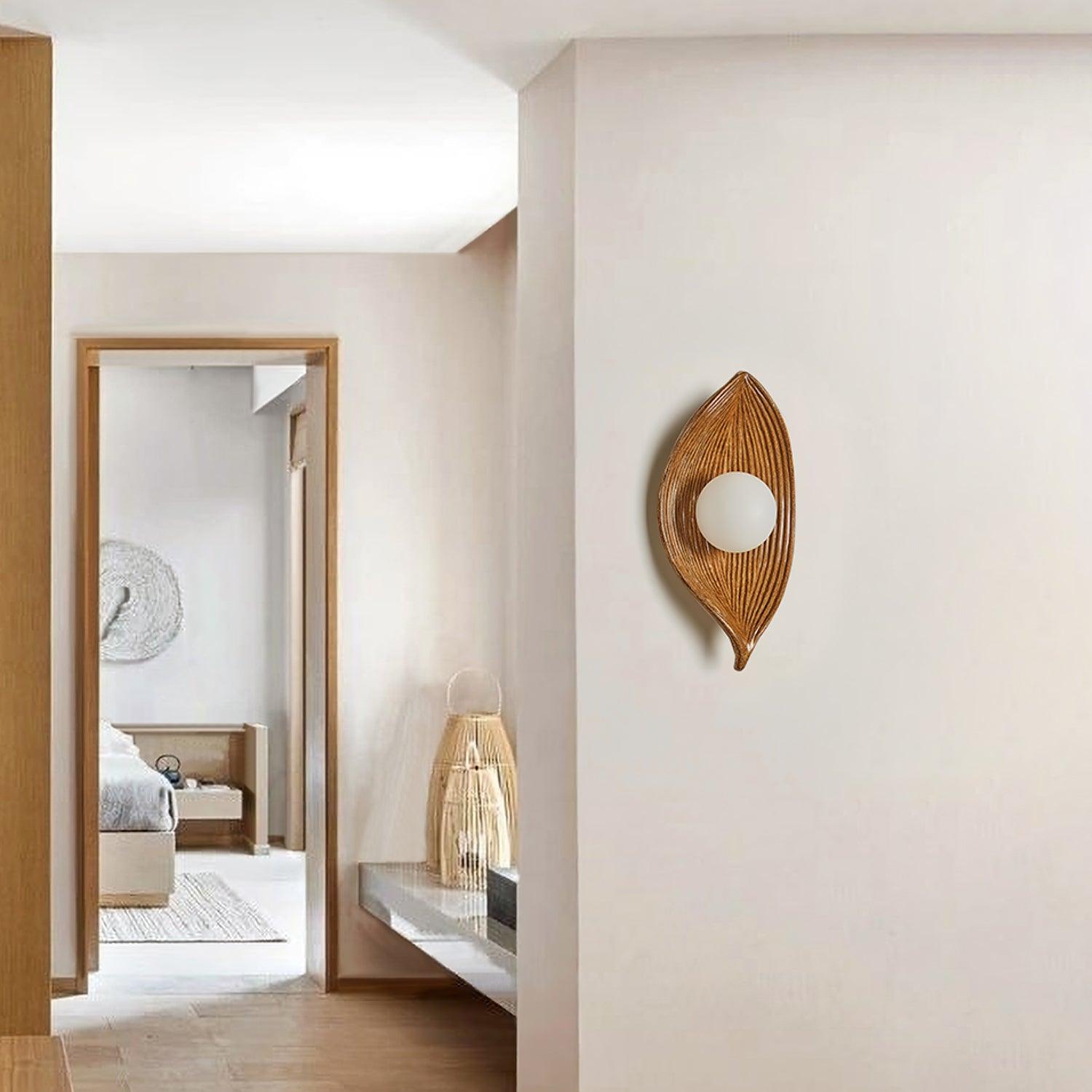 Lirixa Leaf Canoe Resin Sconce Wall lamp