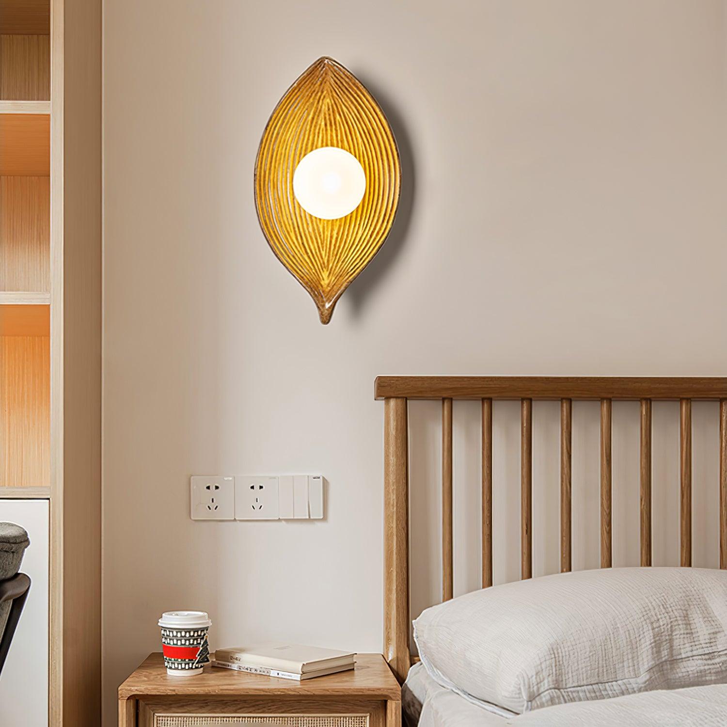 Lirixa Leaf Canoe Resin Sconce Wall lamp