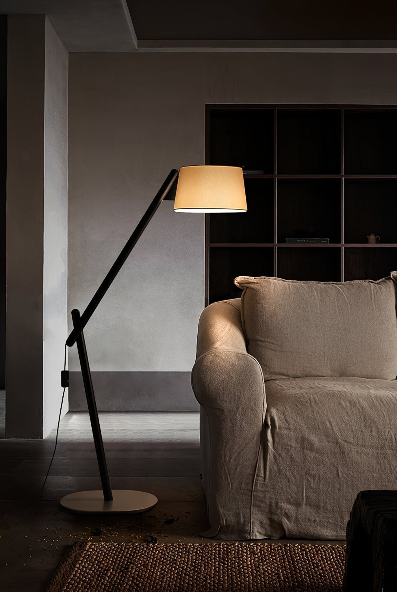 Cethar Scandinavian Fabric Floor Lamp
