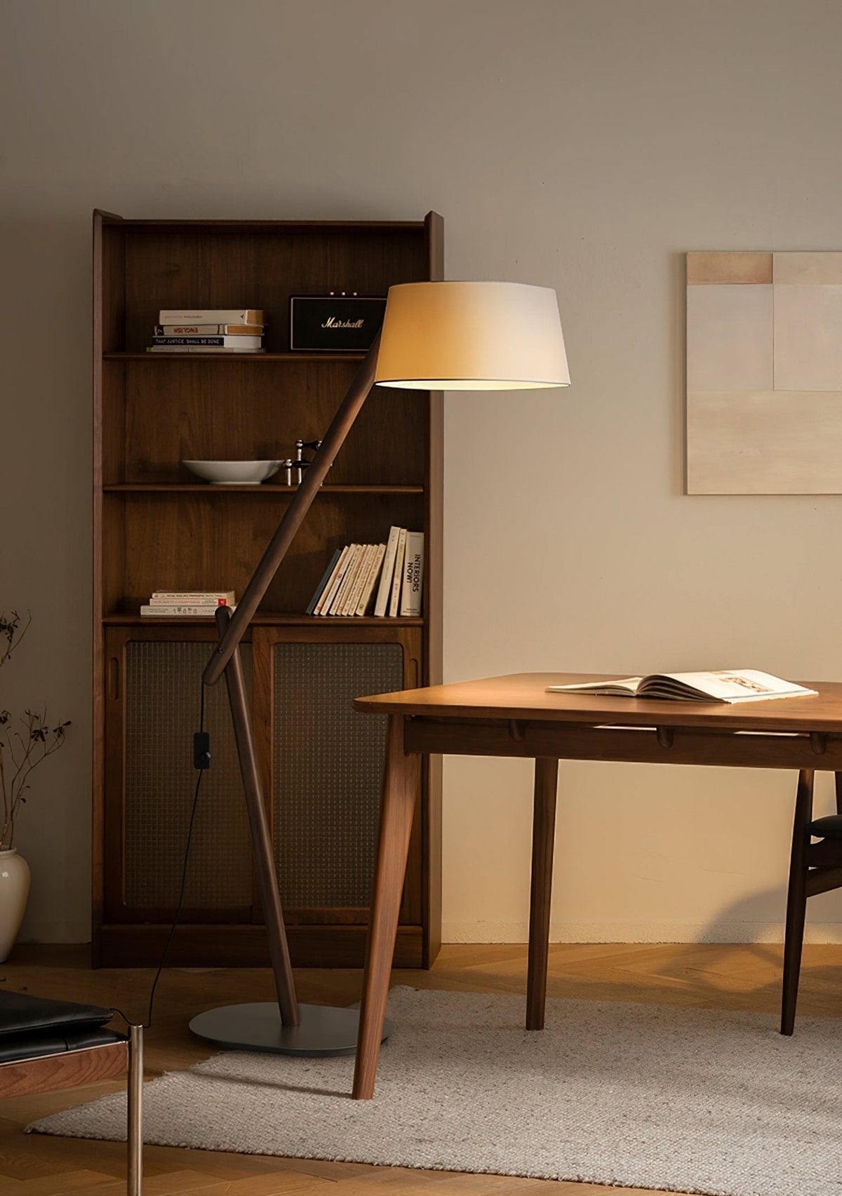 Cethar Scandinavian Fabric Floor Lamp