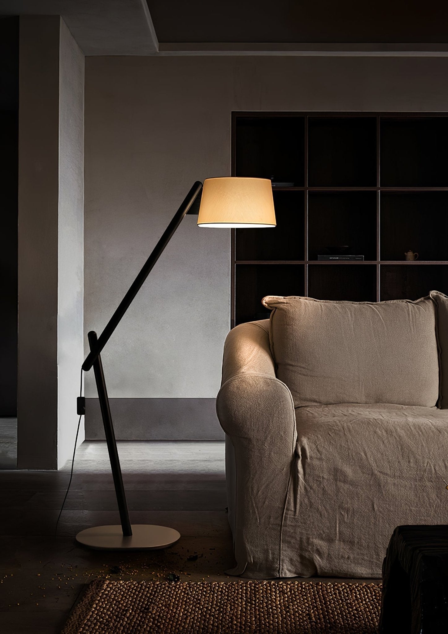 Cethar Scandinavian Fabric Floor Lamp