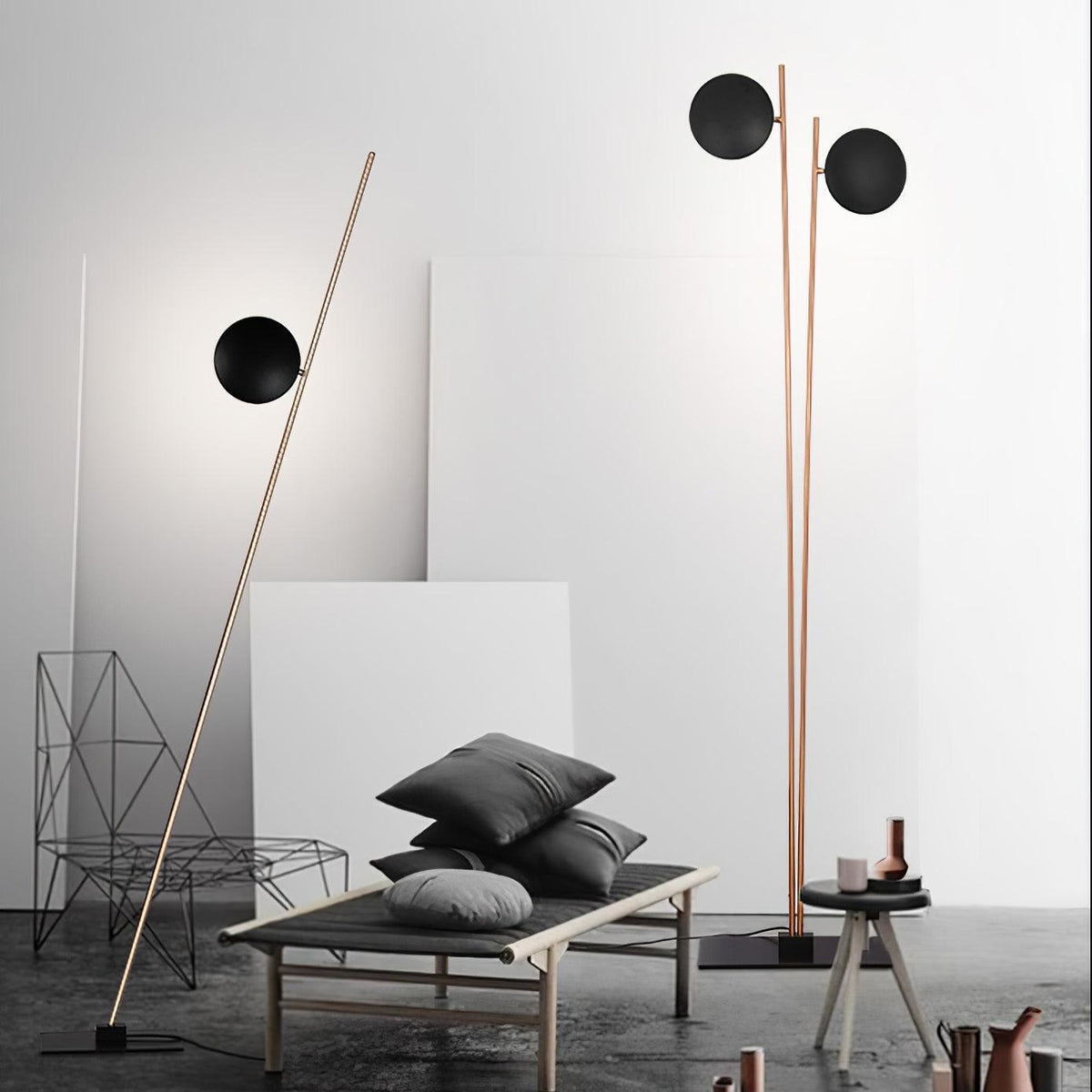 Axial Ray Sculptural Floor Lamp