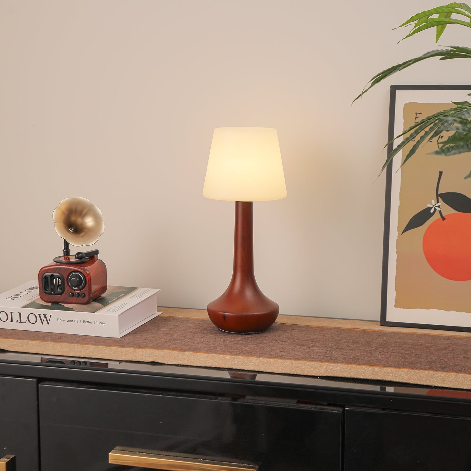 Bello Wooden Retro Table Lamp