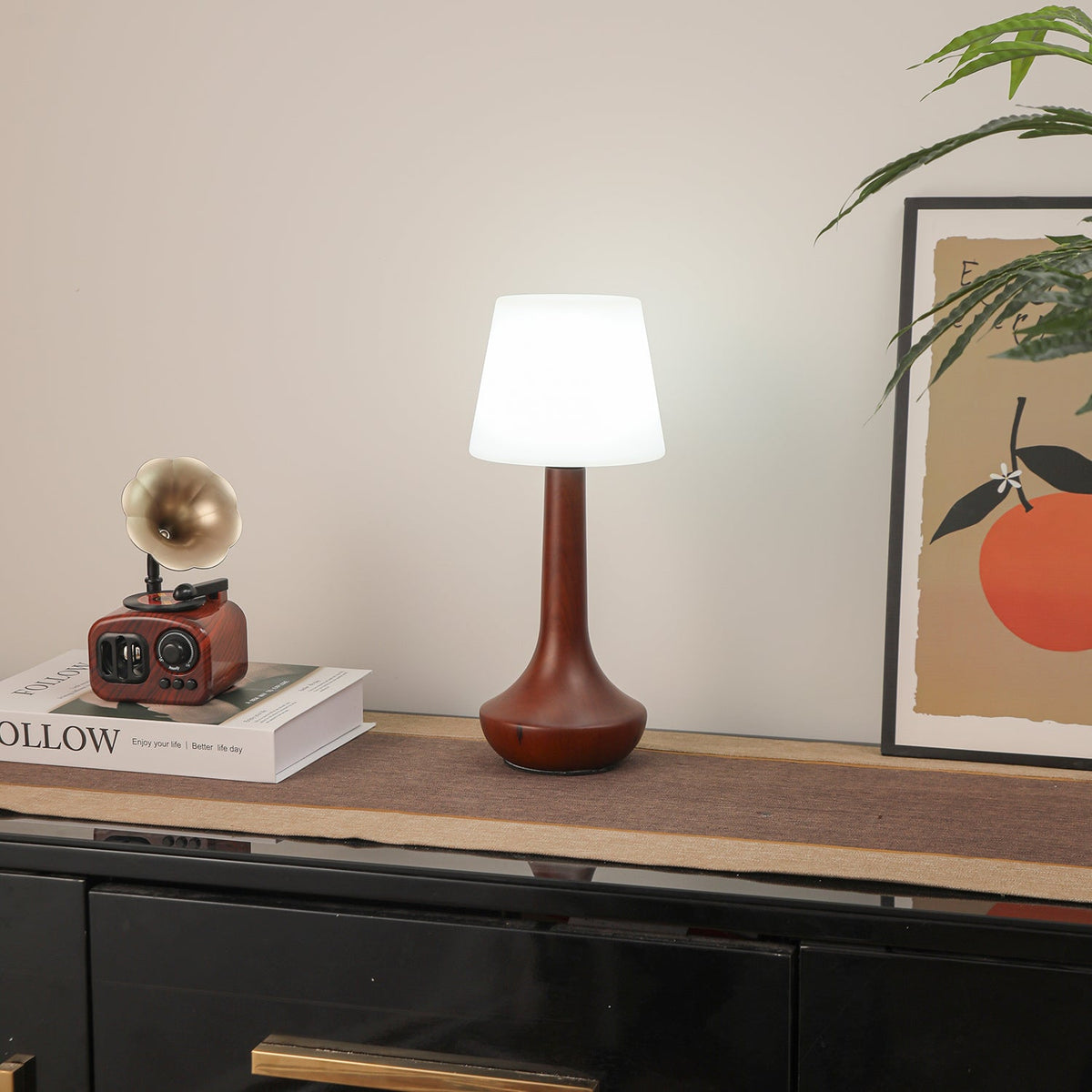 Bello Wooden Retro Table Lamp
