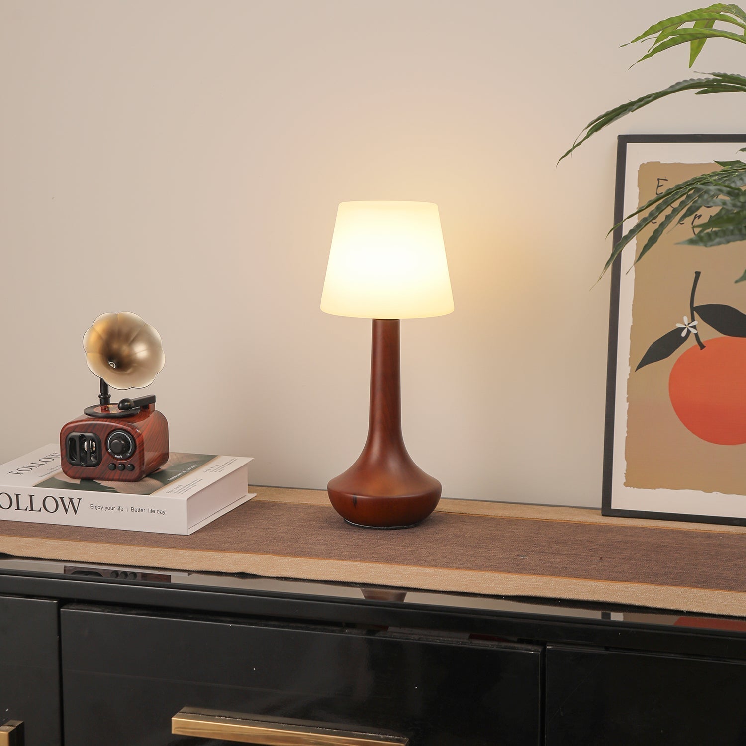 Bello Wooden Retro Table Lamp