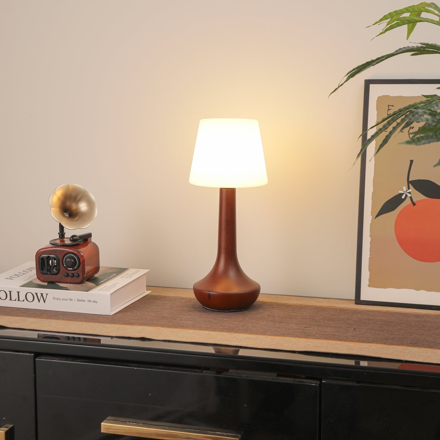 Bello Wooden Retro Table Lamp