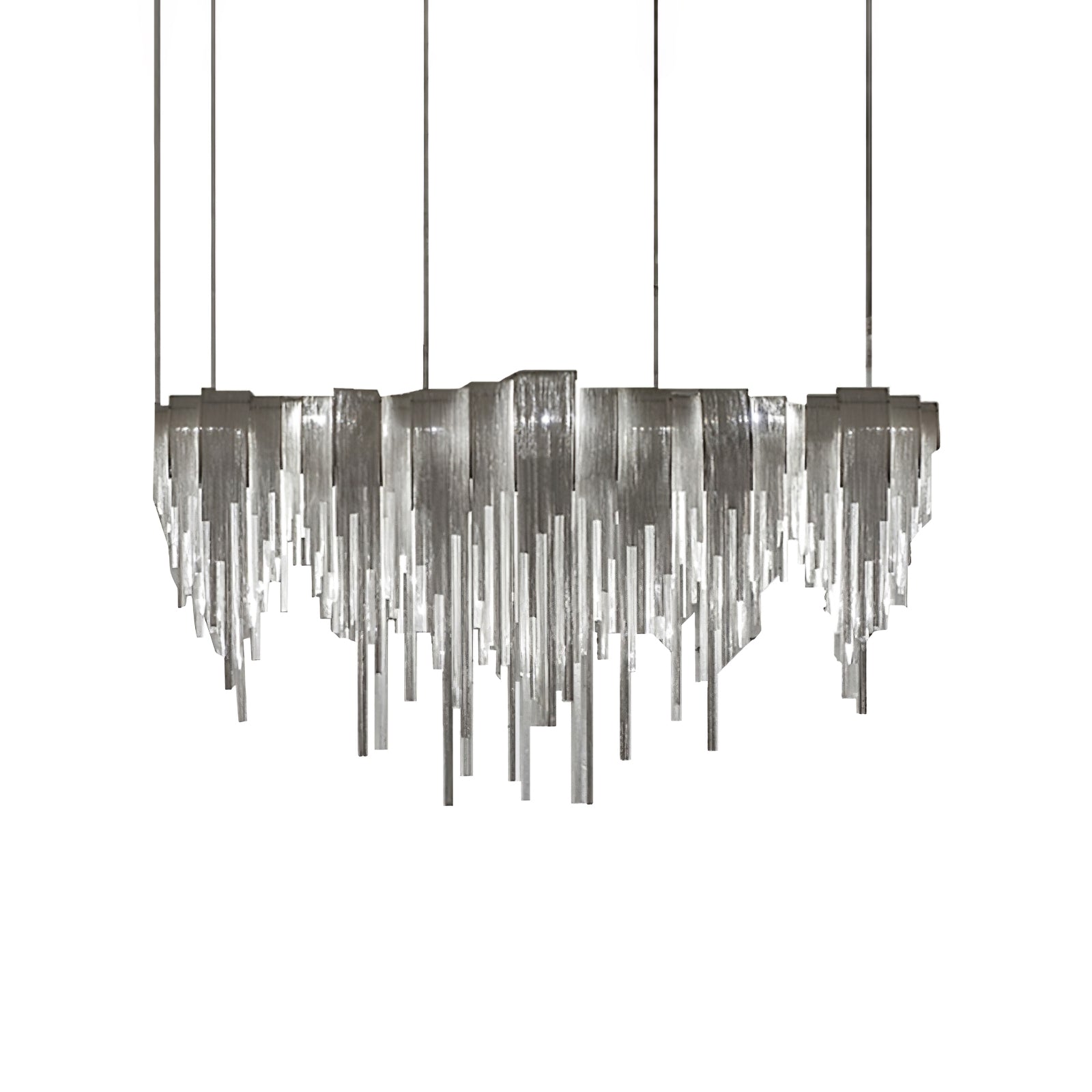Tarien Chandelier Layered Chain Nickel Luxury