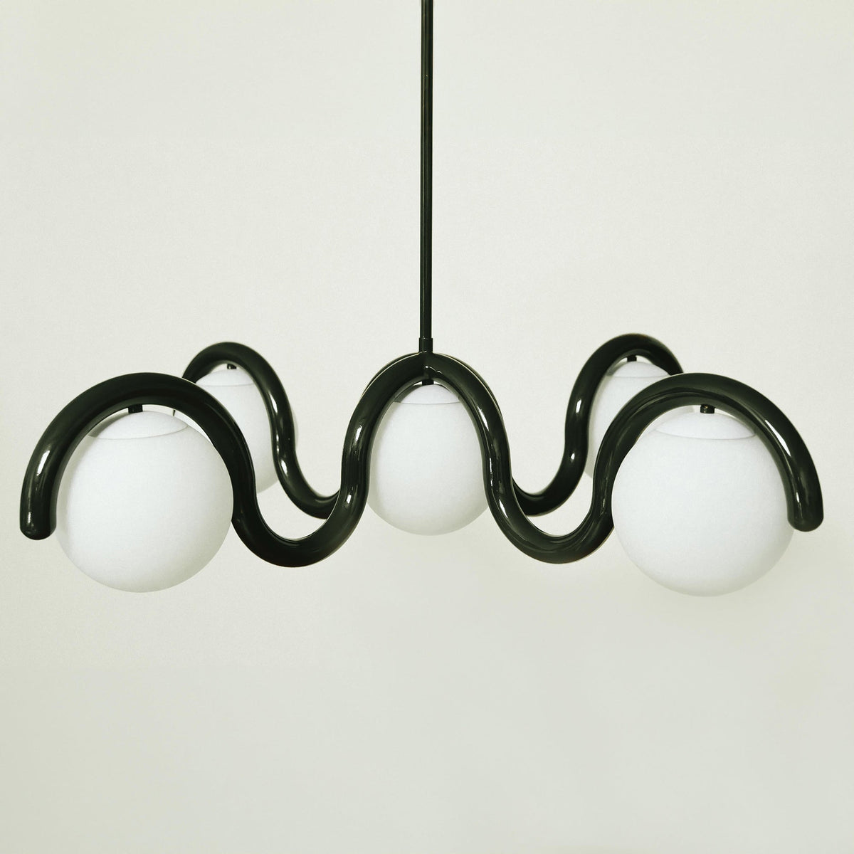 Eurvinen Creativity Elegance Art Brass Glass Chandelier