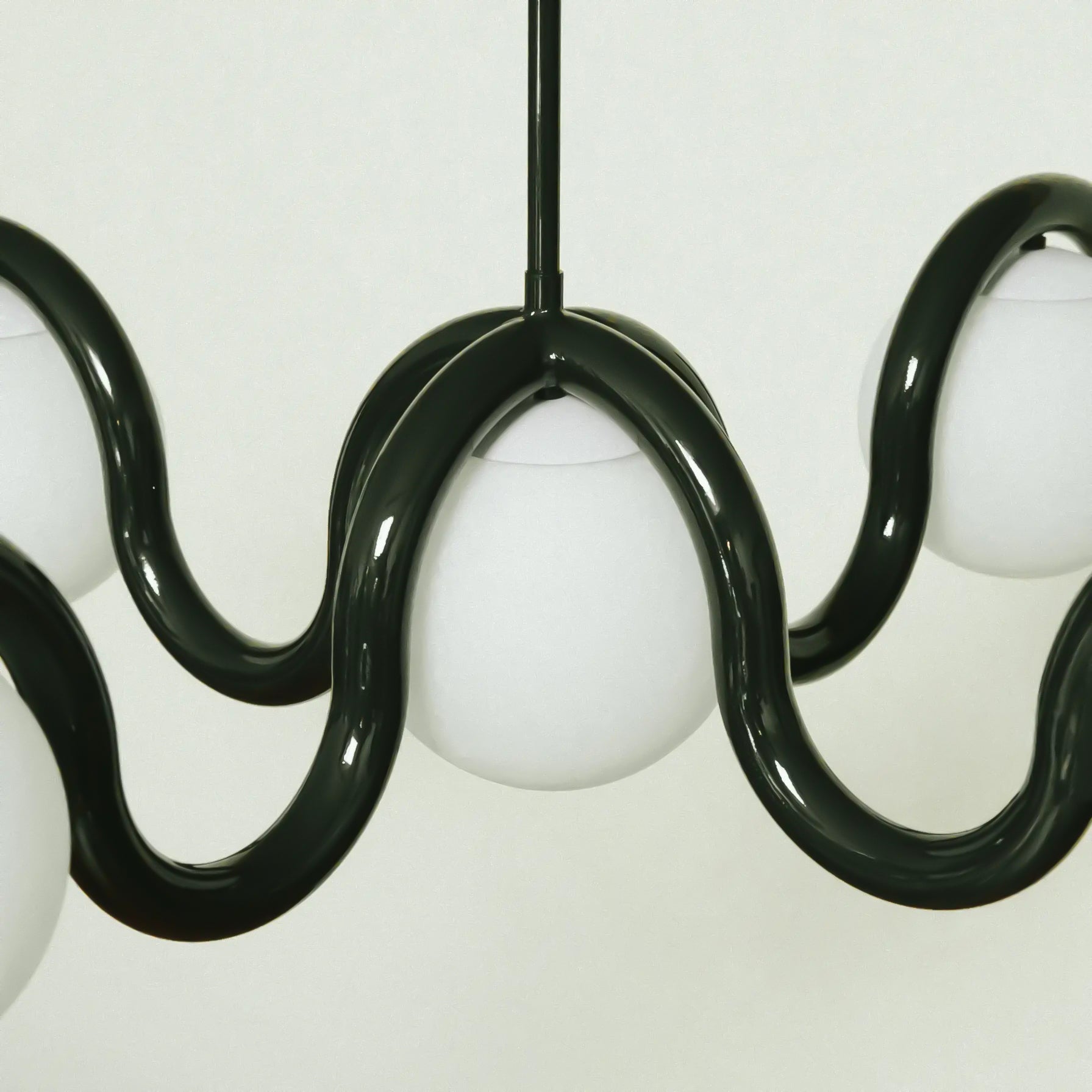 Eurvinen Creativity Elegance Art Brass Glass Chandelier