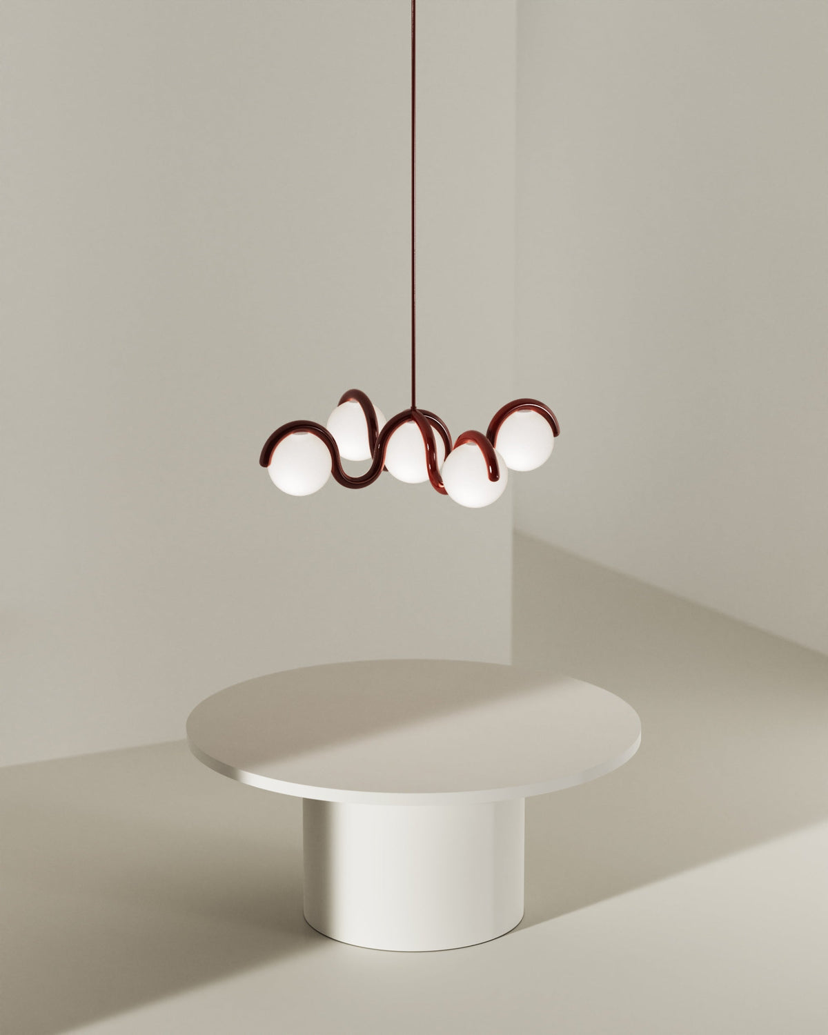 Eurvinen Creativity Elegance Art Brass Glass Chandelier