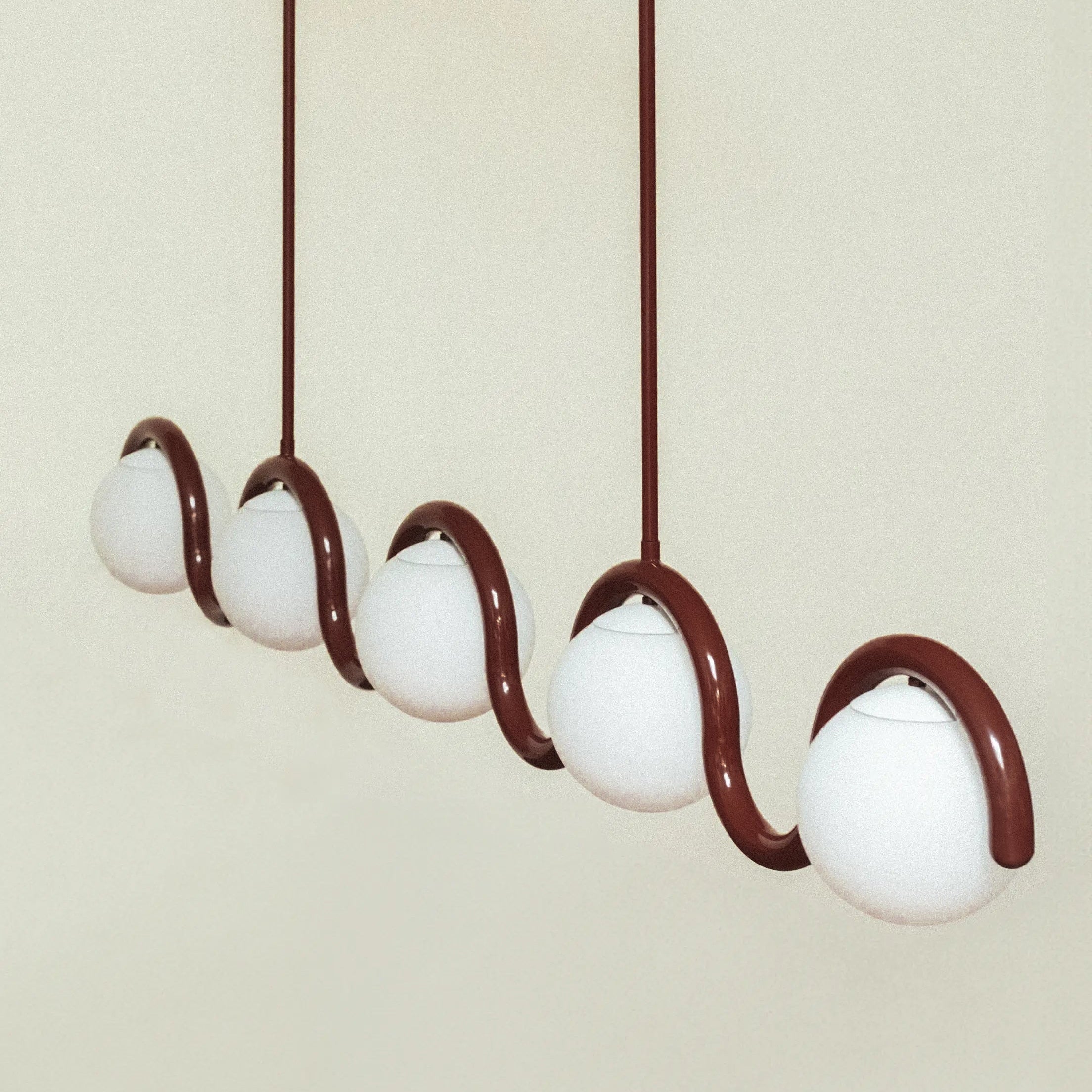Citheis Individual Creativity Linear Glass Chandelier - Neutral Decor