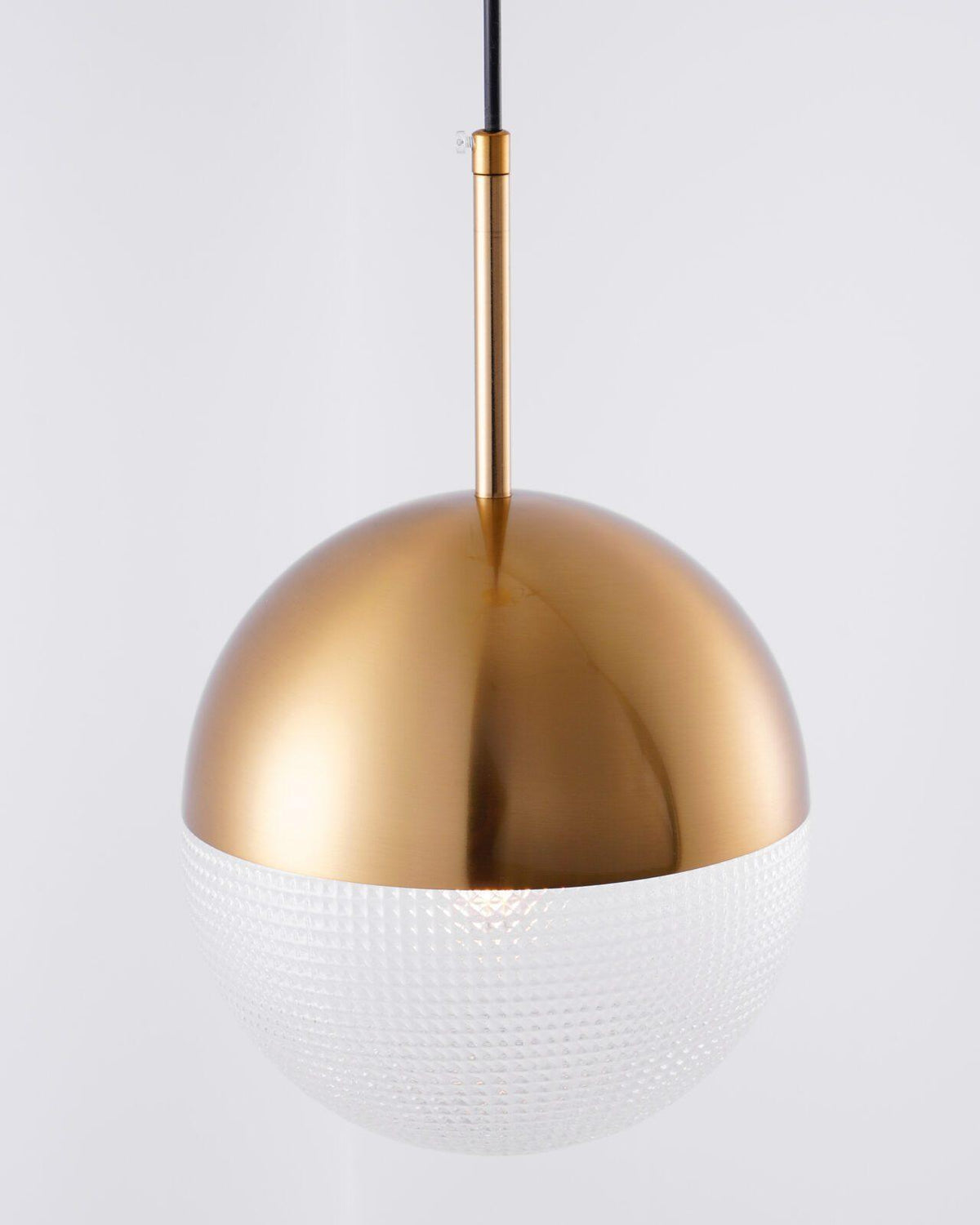 Kevelo Pendant Lamp Brass Glass Modern