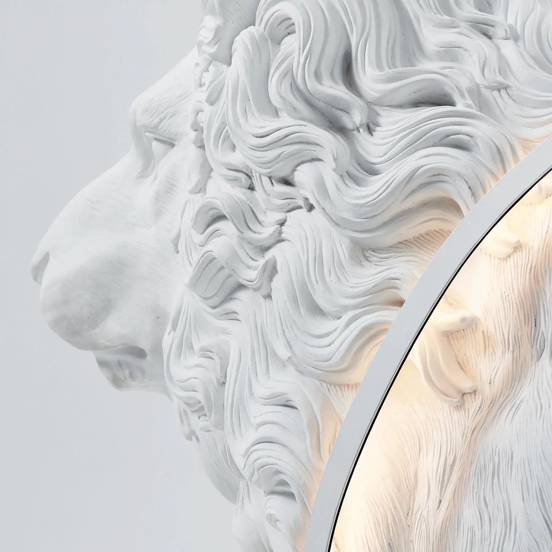 Brynis Lion Sculpture Floor Lamp