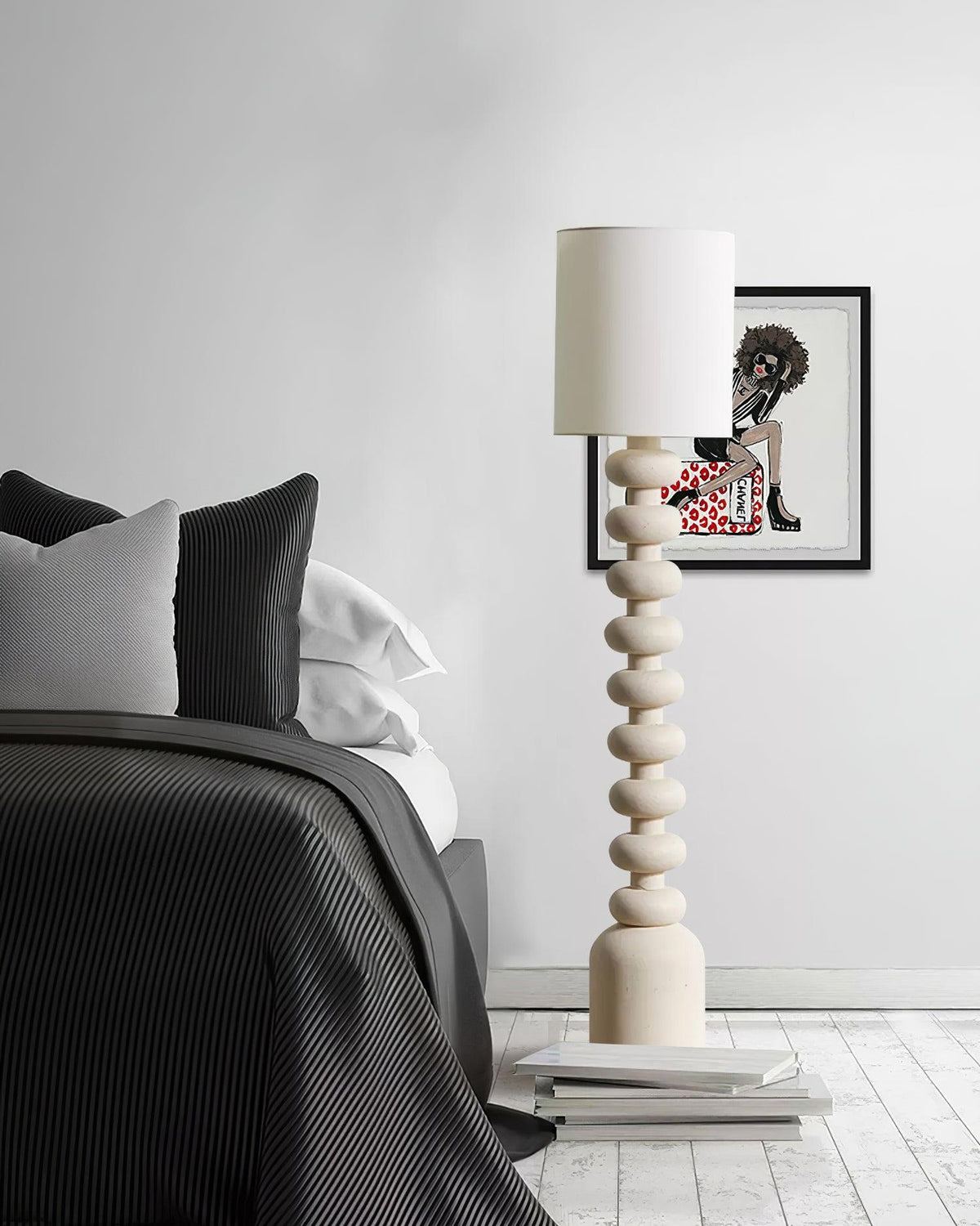Khev Modern Fabric Floor Lamp