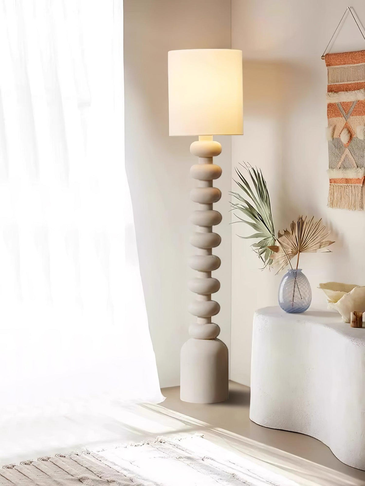 Khev Modern Fabric Floor Lamp
