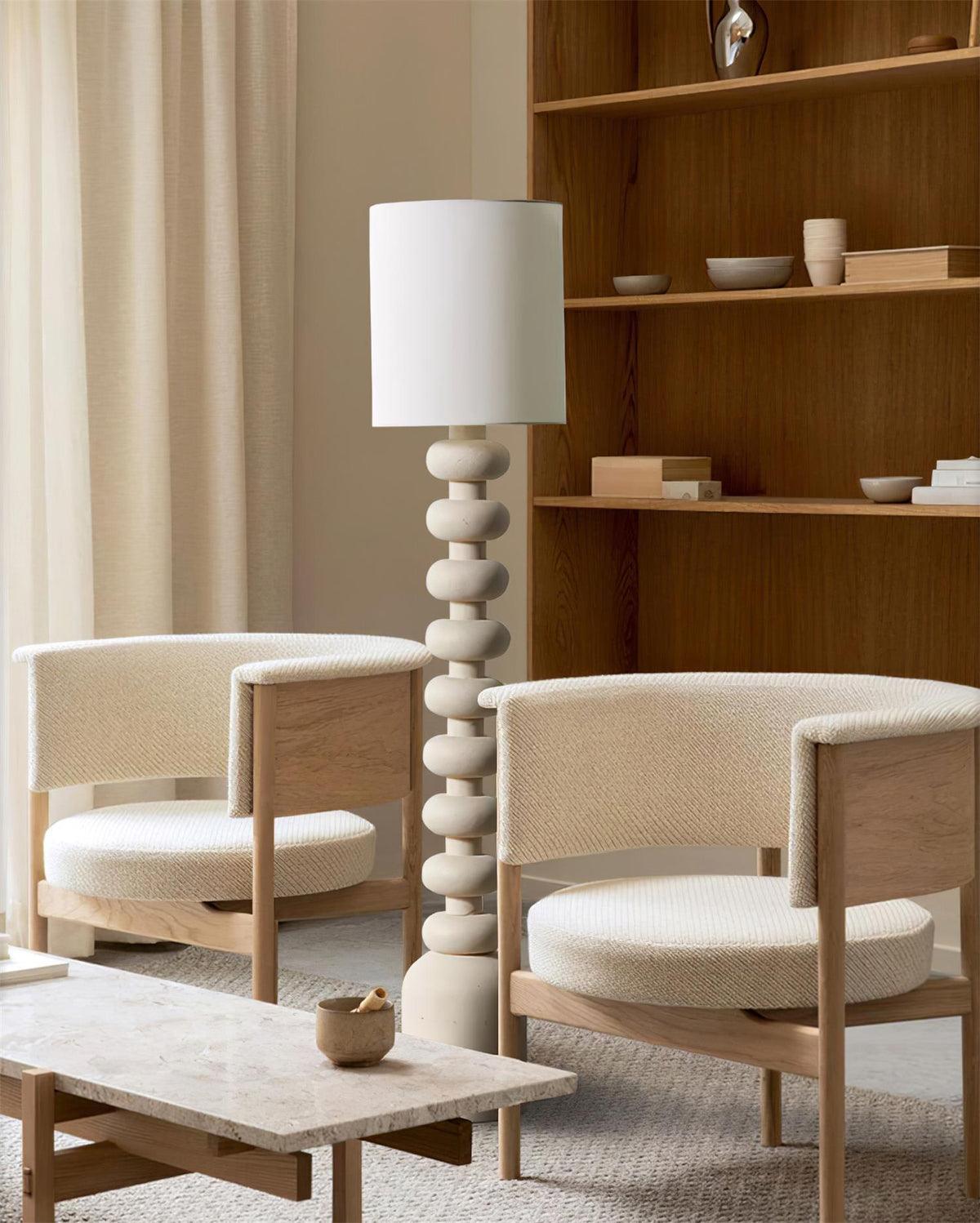Khev Modern Fabric Floor Lamp