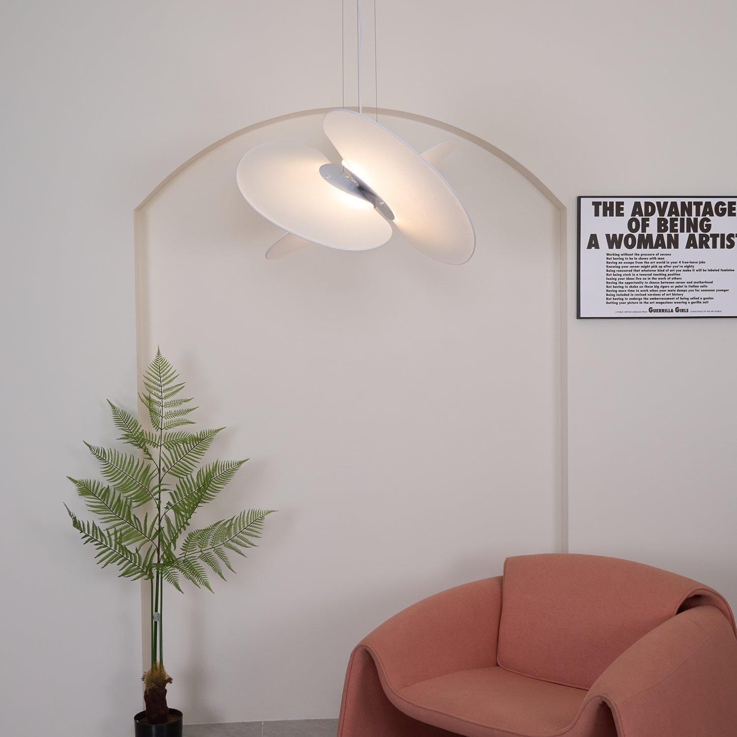 Whirl Modern Fabric Pendant Lamp