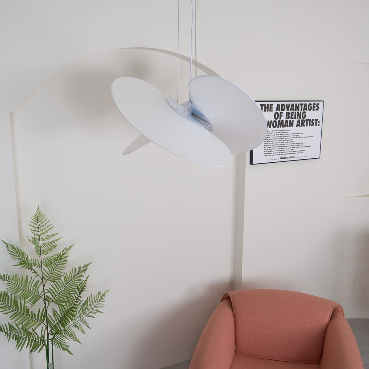 Whirl Modern Fabric Pendant Lamp
