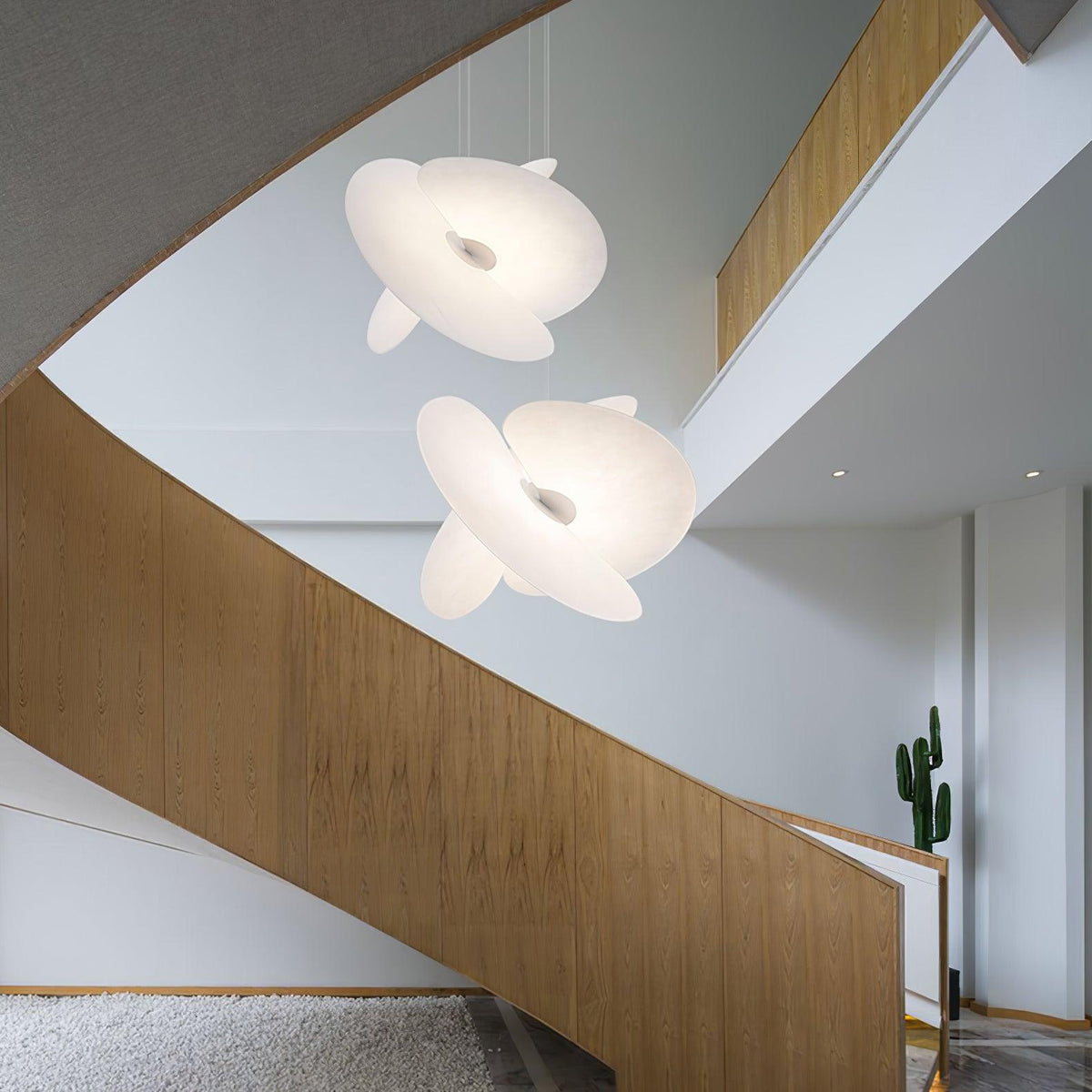 Whirl Modern Fabric Pendant Lamp