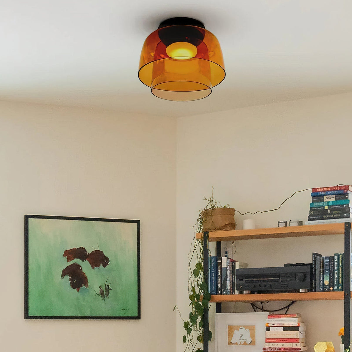 Miroriella Ceiling Lamp Layered Structure Warm Elegant