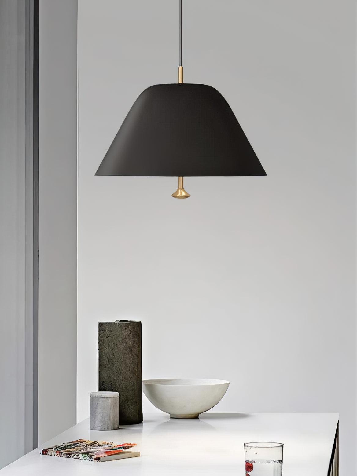 Evir Pendant Lamp Bell Glass Brass Minimalist