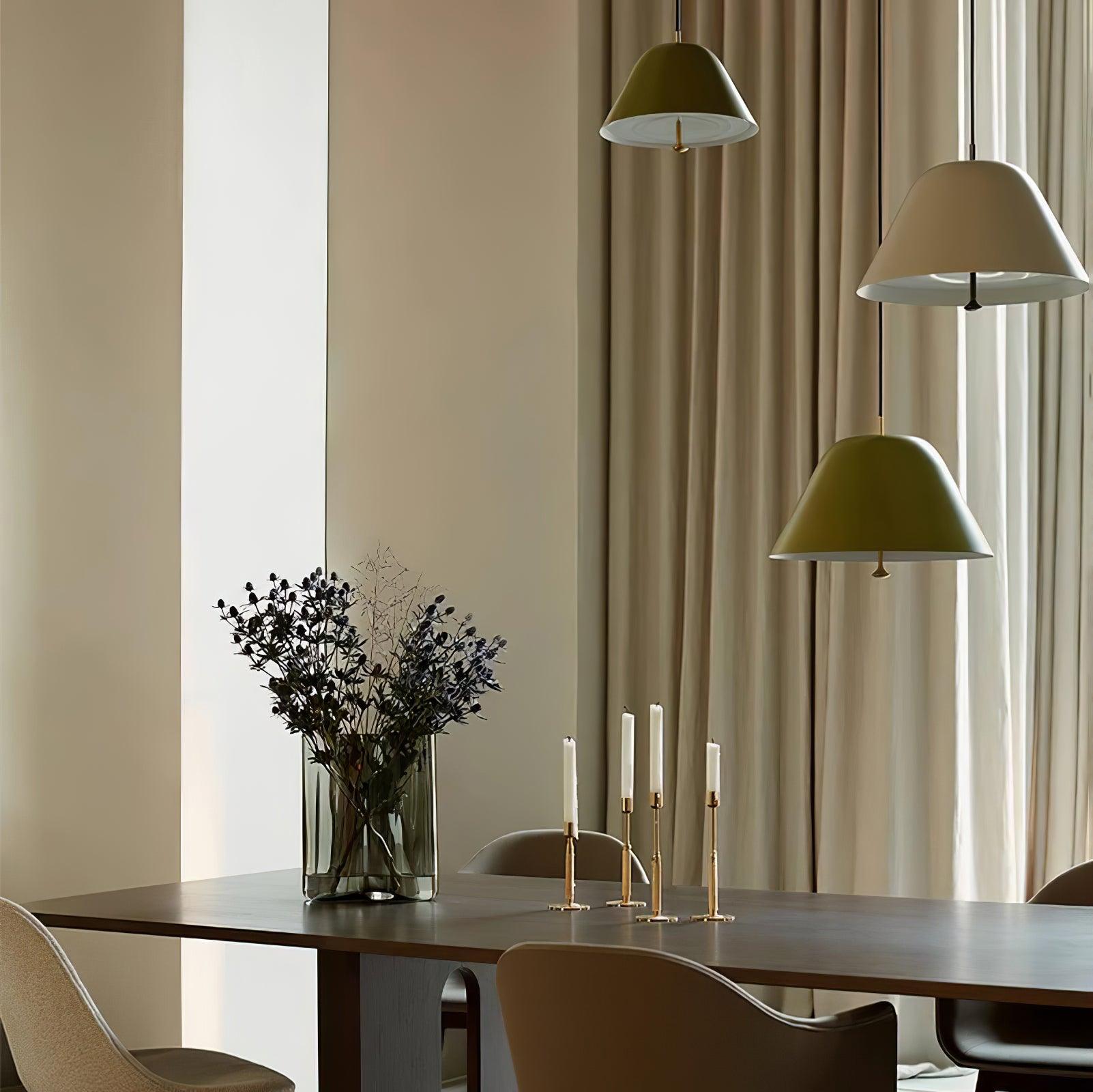 Evir Pendant Lamp Bell Glass Brass Minimalist