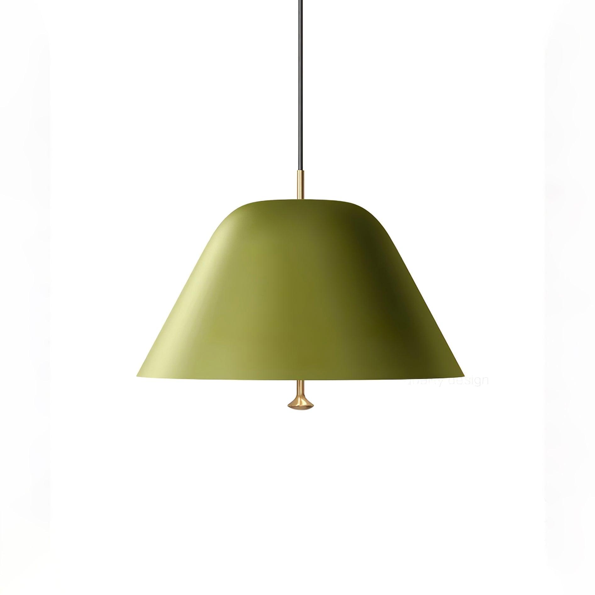 Evir Pendant Lamp Bell Glass Brass Minimalist