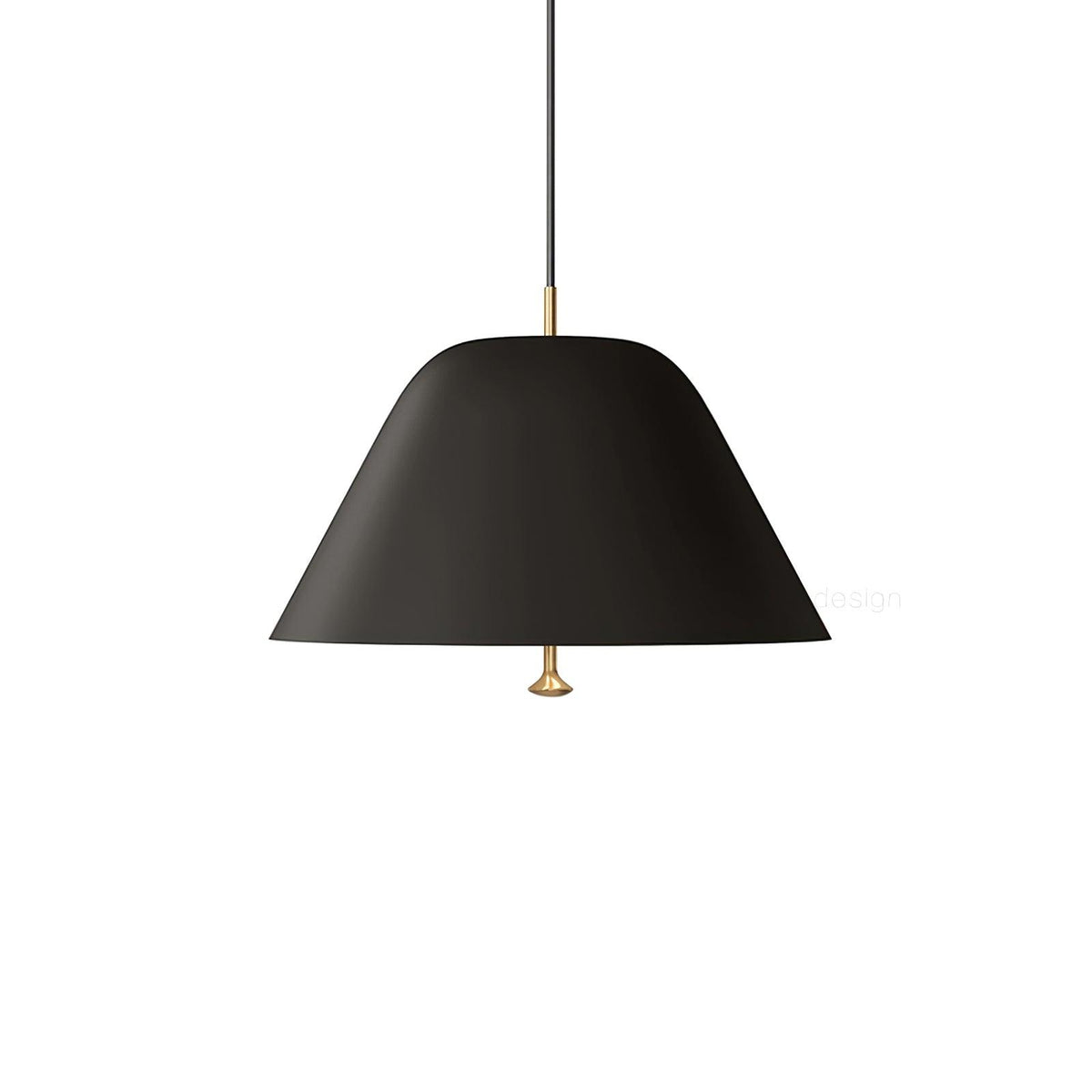 Evir Pendant Lamp Bell Glass Brass Minimalist