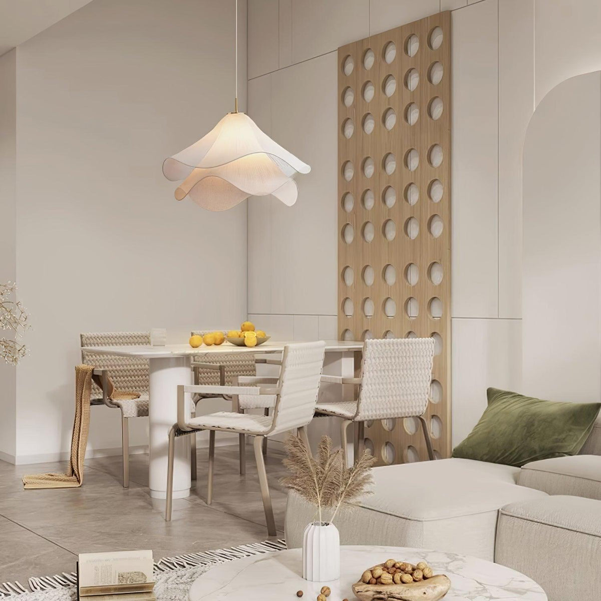 Evanel Fabric Artistic Pendant Light