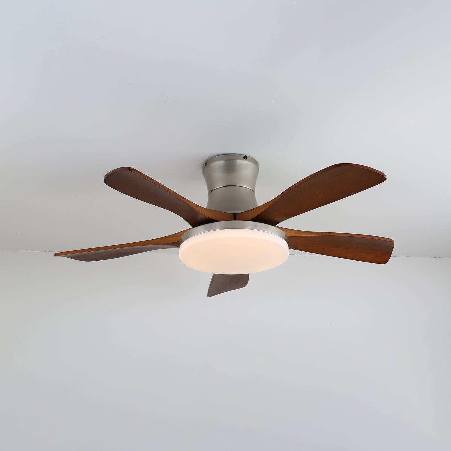 Brevo Ceiling Fan Light Wooden Blade