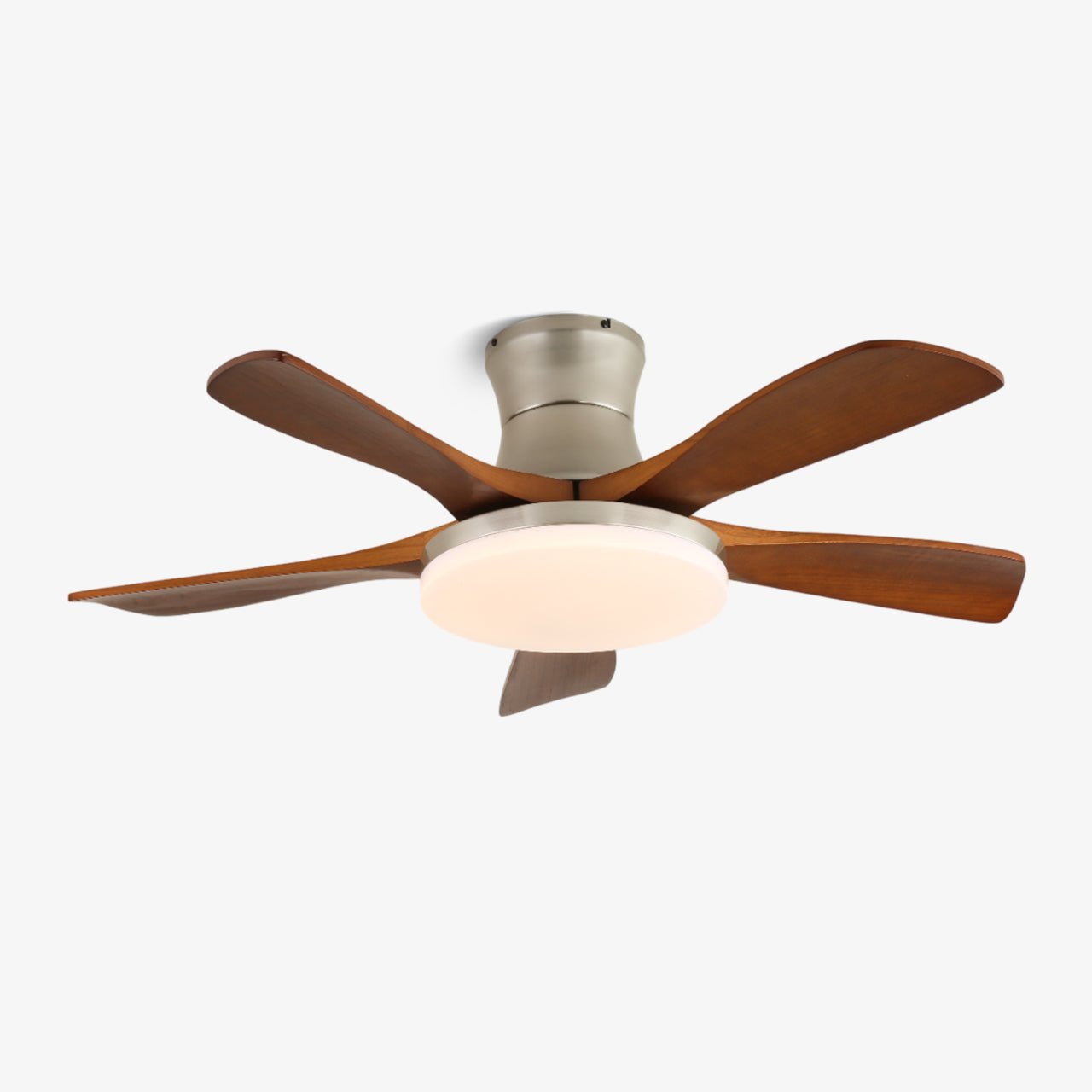 Brevo Ceiling Fan Light Wooden Blade